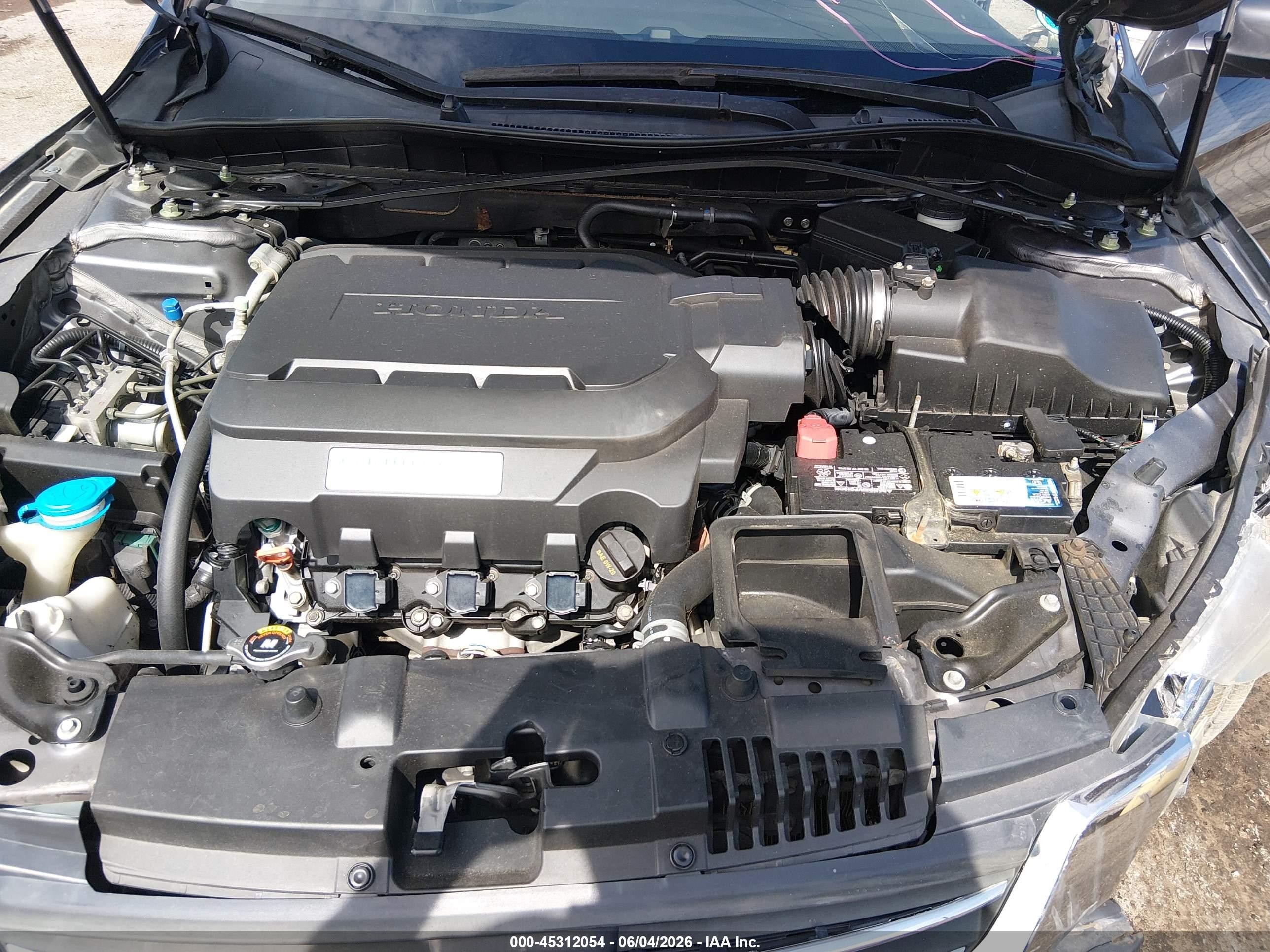 2015 Honda Accord Ex-l V-6 Gray vin: 1HGCR3F89FA013786