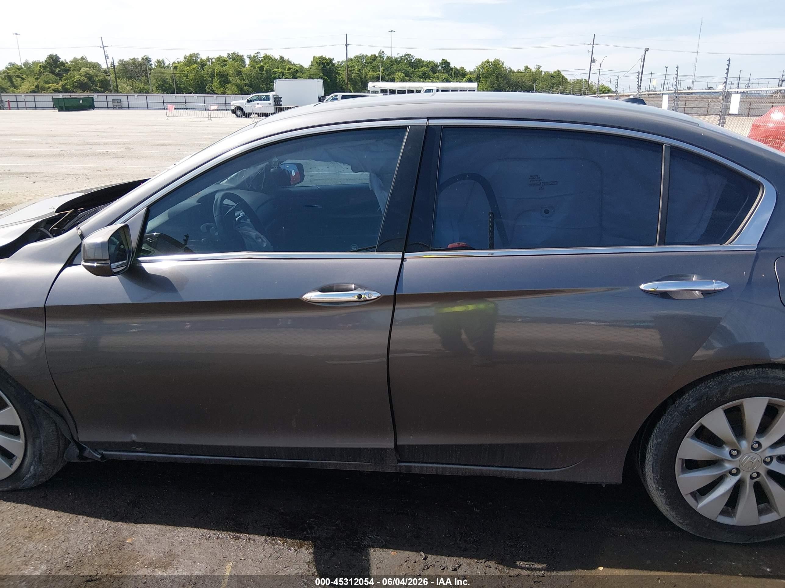 2015 Honda Accord Ex-l V-6 Gray vin: 1HGCR3F89FA013786
