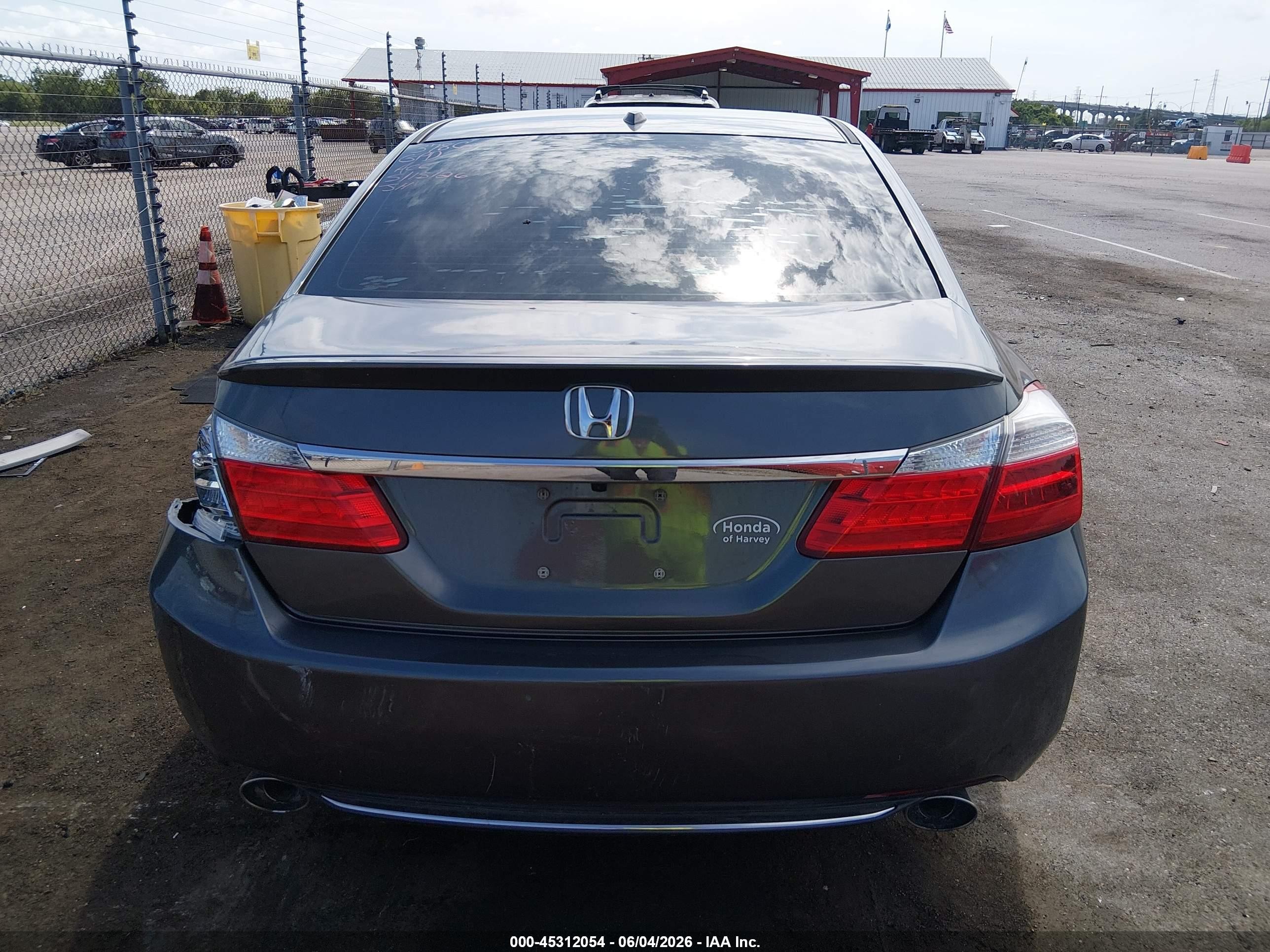 2015 Honda Accord Ex-l V-6 Gray vin: 1HGCR3F89FA013786