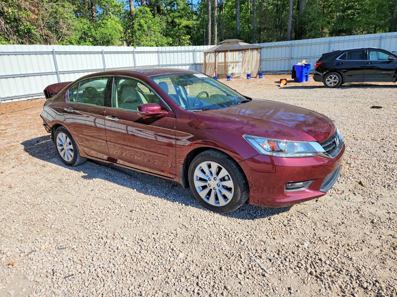 2015 Honda Accord Exl Maroon vin: 1HGCR3F89FA015036