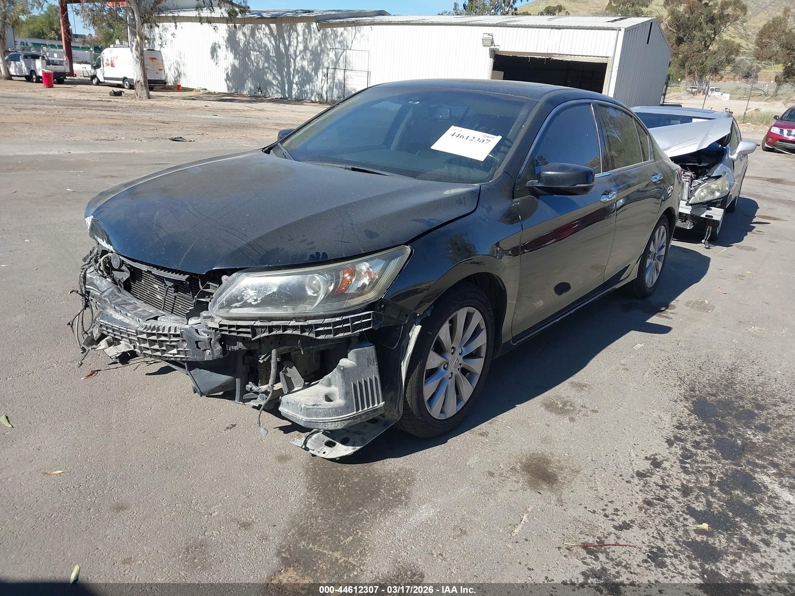 2015 Honda Accord Ex-l V-6 Black vin: 1HGCR3F89FA017238