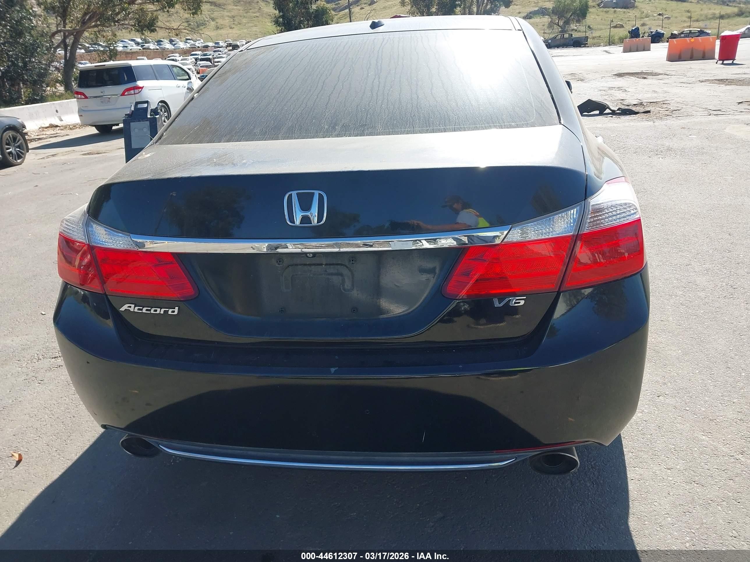 2015 Honda Accord Ex-l V-6 Black vin: 1HGCR3F89FA017238