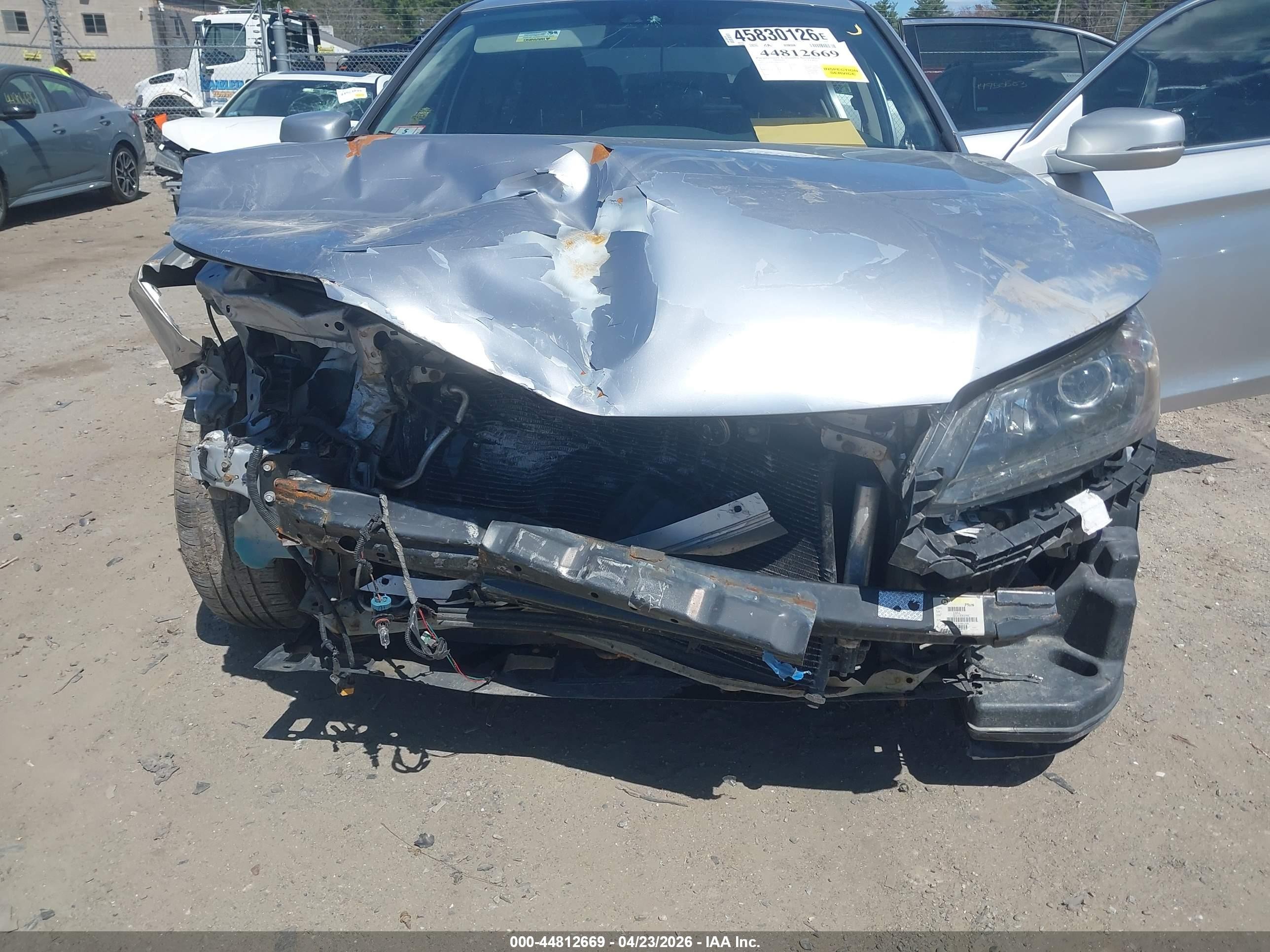 2015 Honda Accord Ex-l V-6 Silver vin: 1HGCR3F89FA023783