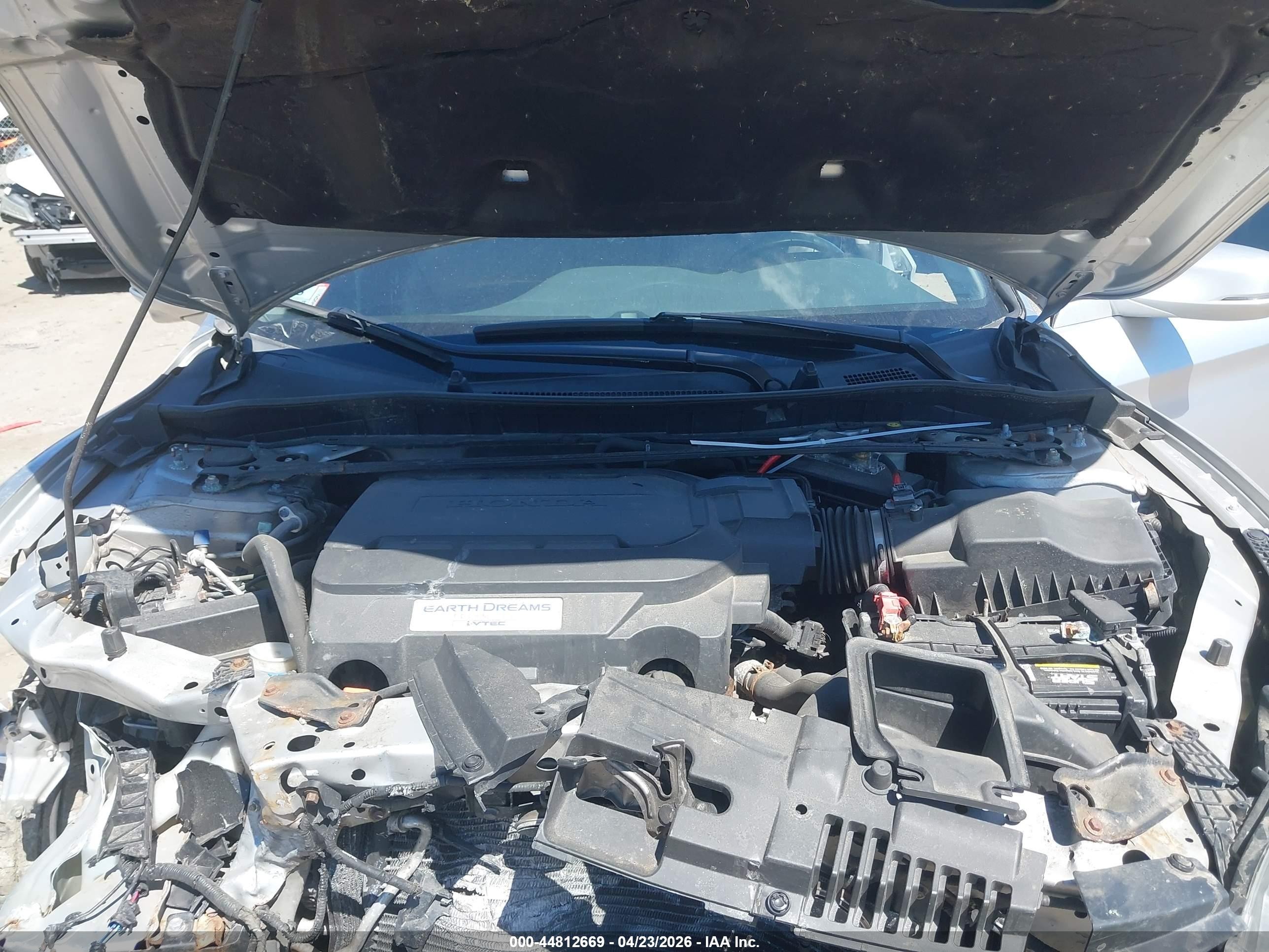 2015 Honda Accord Ex-l V-6 Silver vin: 1HGCR3F89FA023783