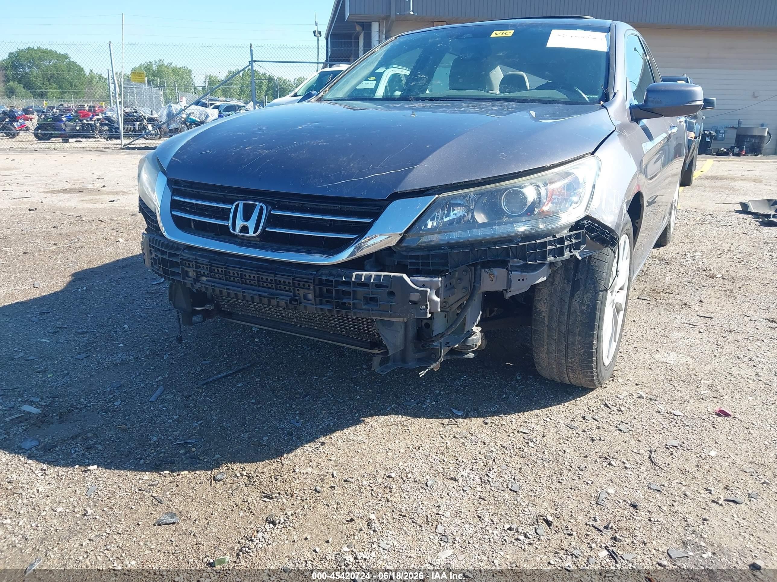 2015 Honda Accord Ex-l V-6 Gray vin: 1HGCR3F89FA034296