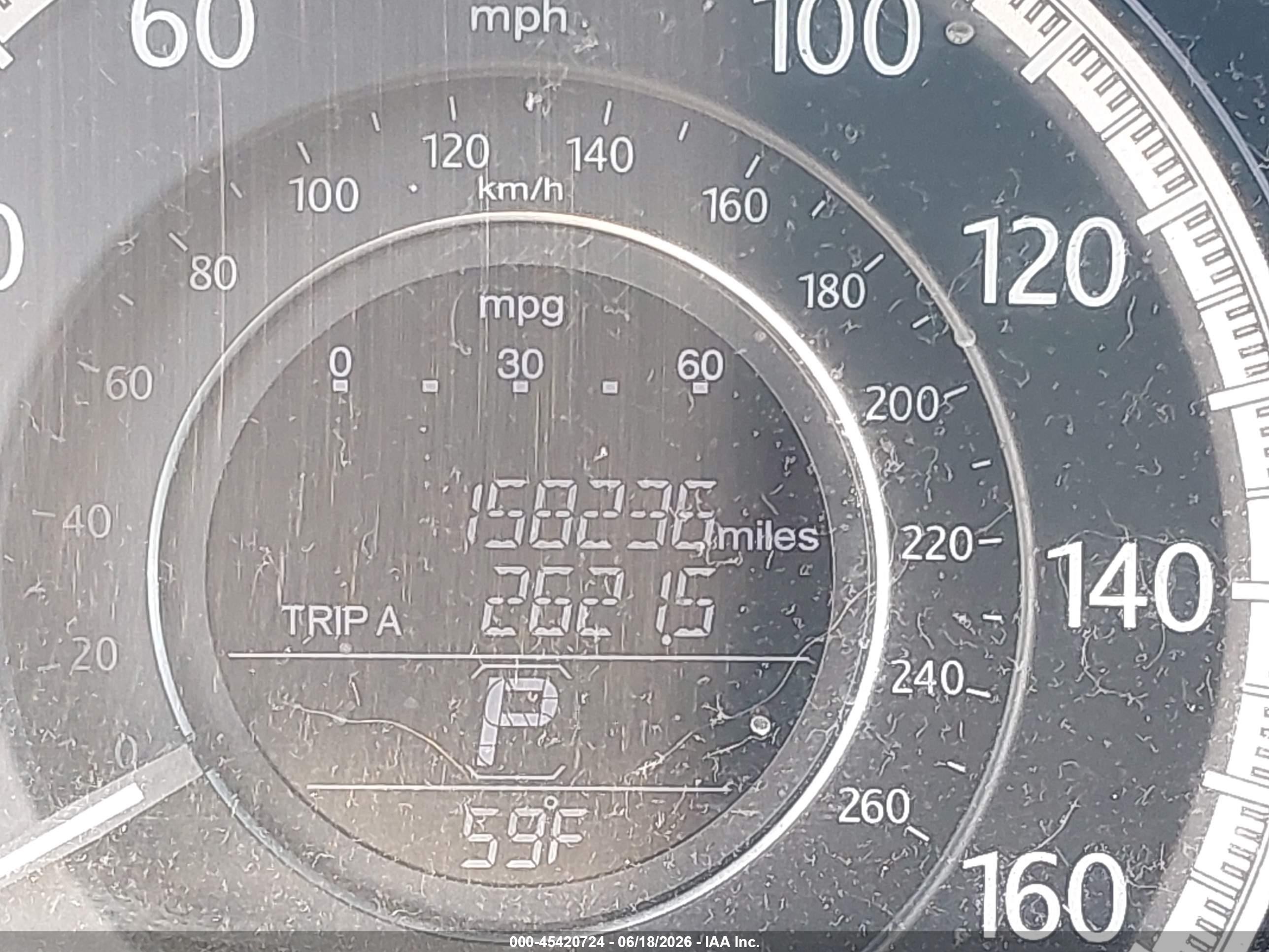 2015 Honda Accord Ex-l V-6 Gray vin: 1HGCR3F89FA034296