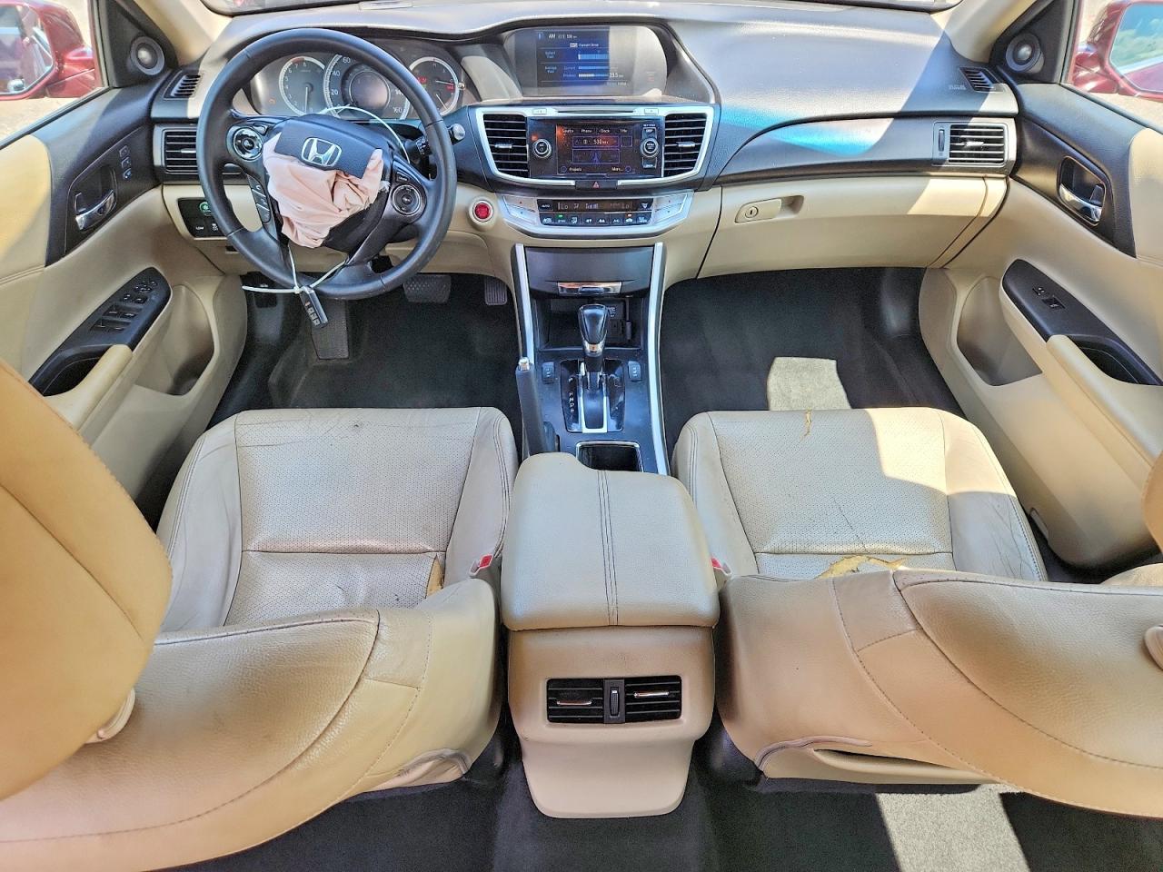2015 Honda Accord Exl Burgundy vin: 1HGCR3F89FA034394