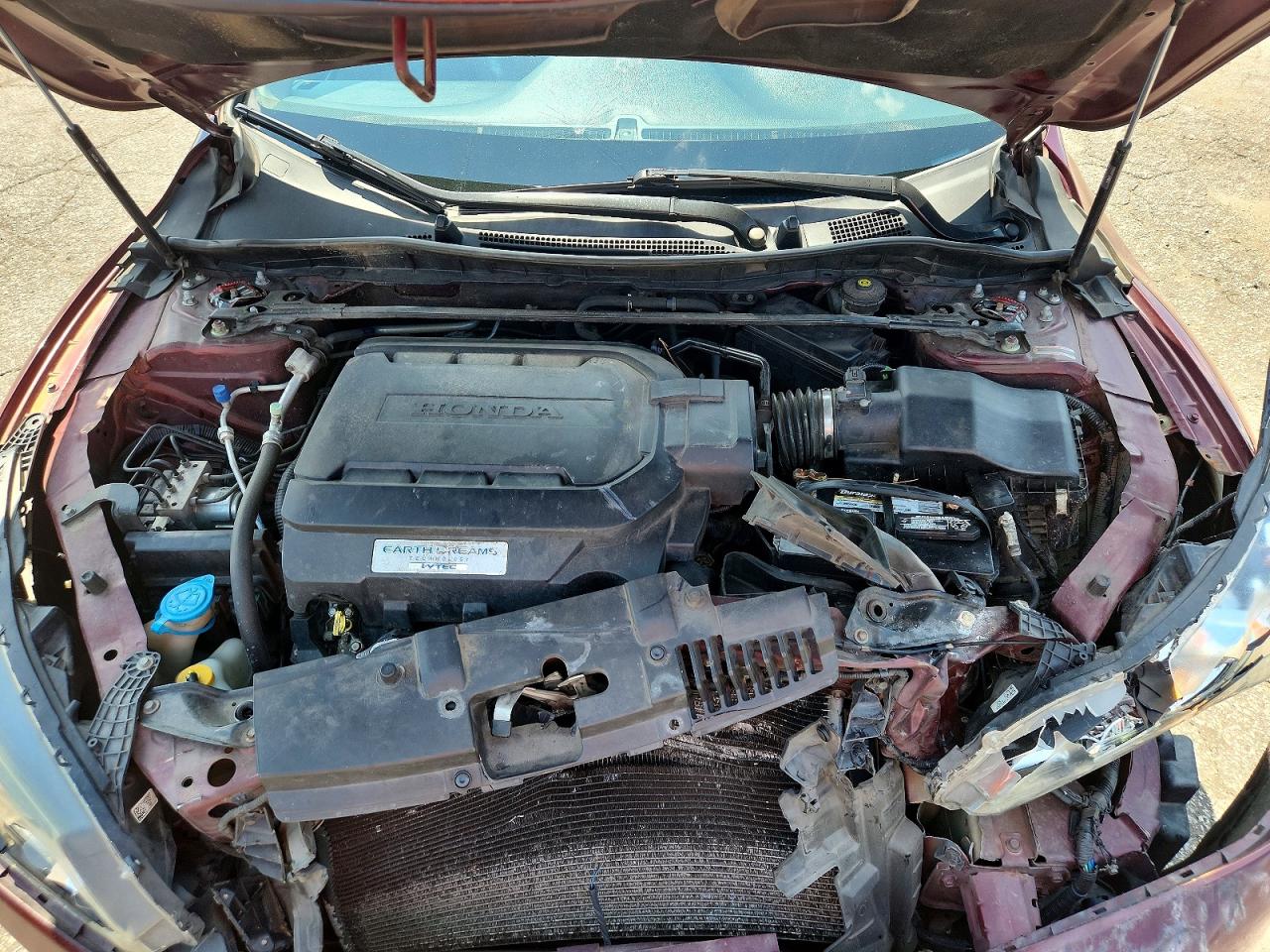 2015 Honda Accord Exl Burgundy vin: 1HGCR3F89FA034394