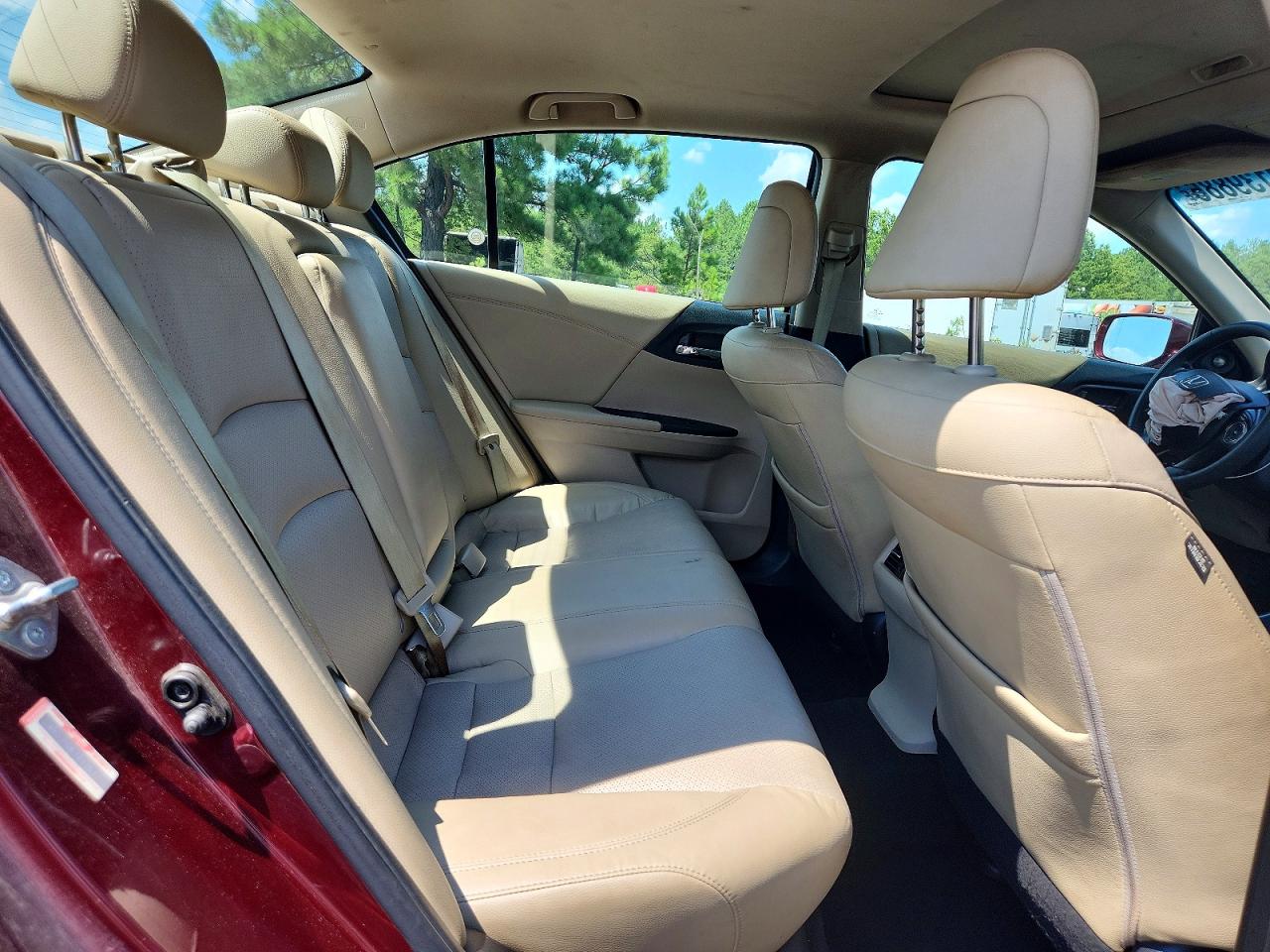 2015 Honda Accord Exl Burgundy vin: 1HGCR3F89FA034394