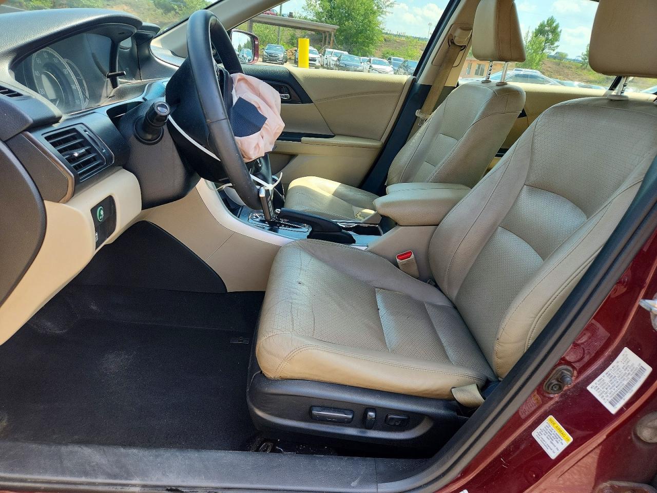 2015 Honda Accord Exl Burgundy vin: 1HGCR3F89FA034394