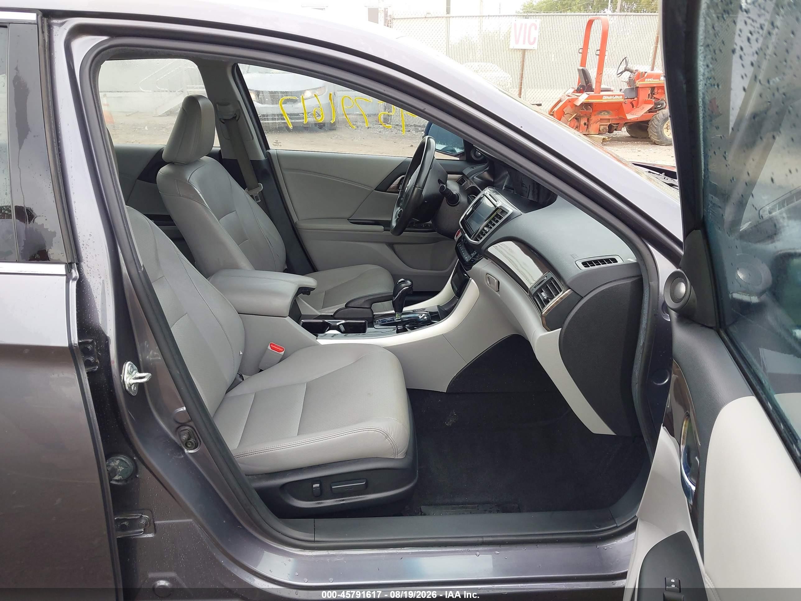 2016 Honda Accord Ex-l V-6 Gray vin: 1HGCR3F89GA009481