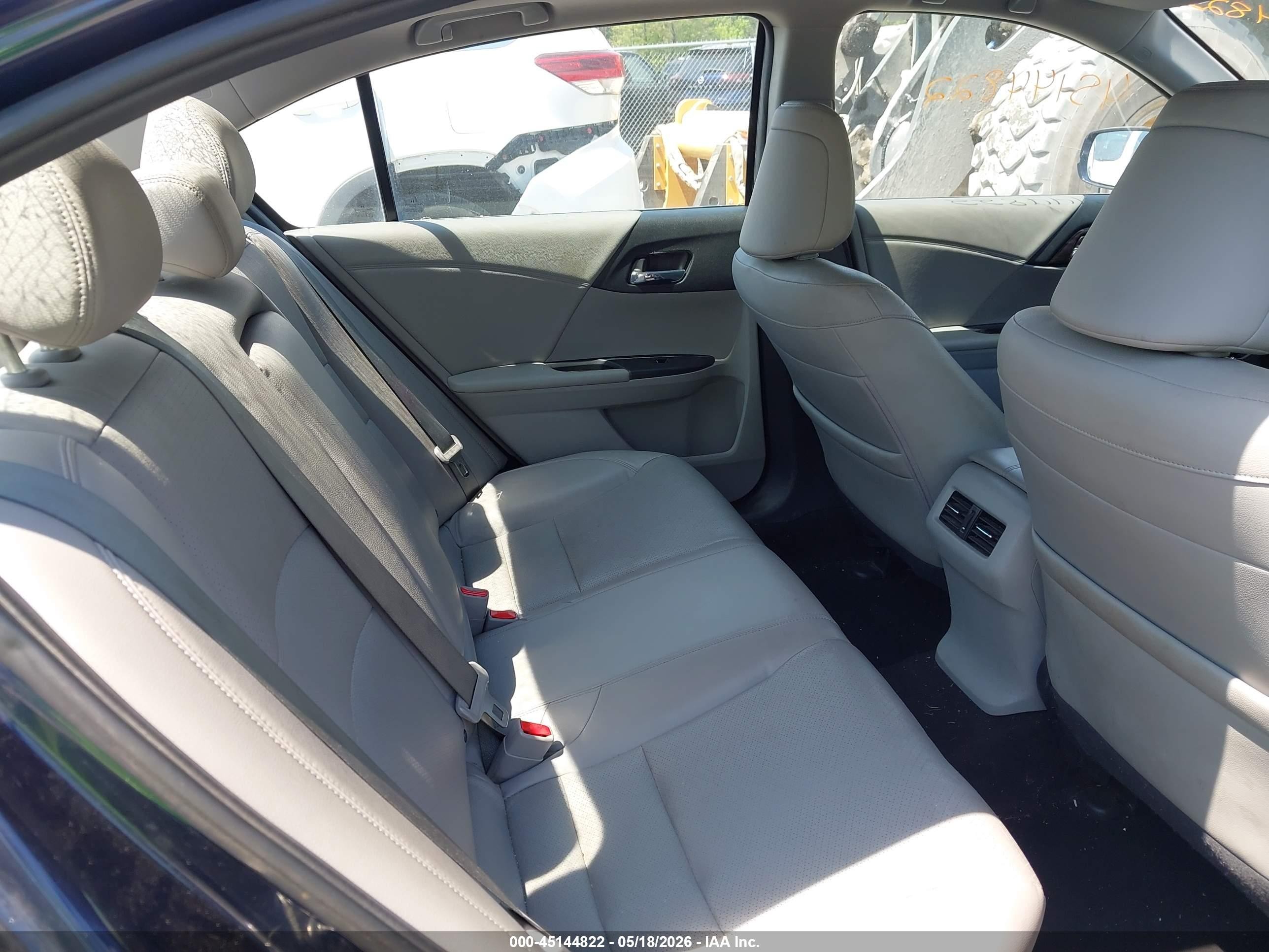 2016 Honda Accord Ex-l V-6 Blue vin: 1HGCR3F89GA019587