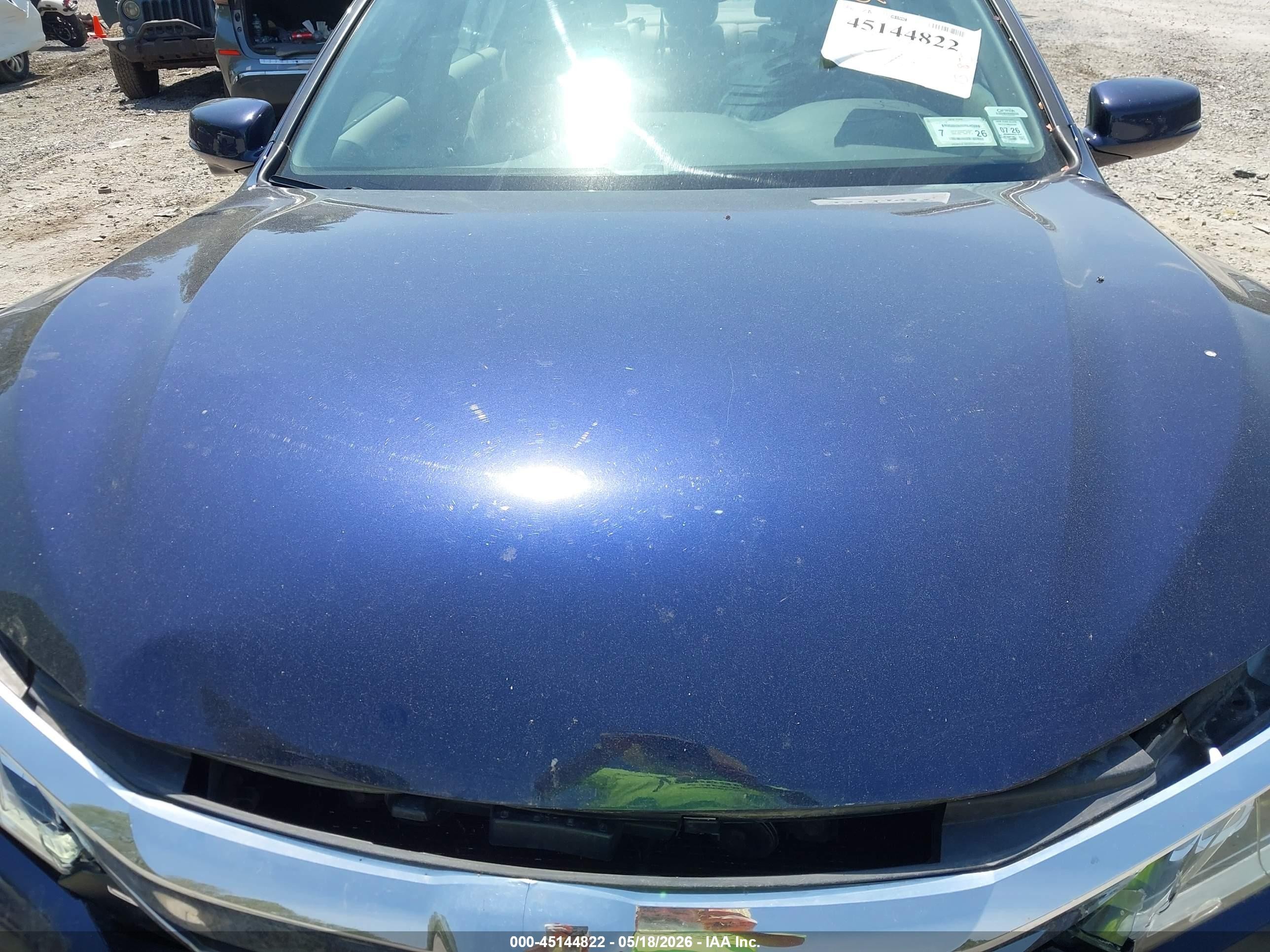 2016 Honda Accord Ex-l V-6 Blue vin: 1HGCR3F89GA019587