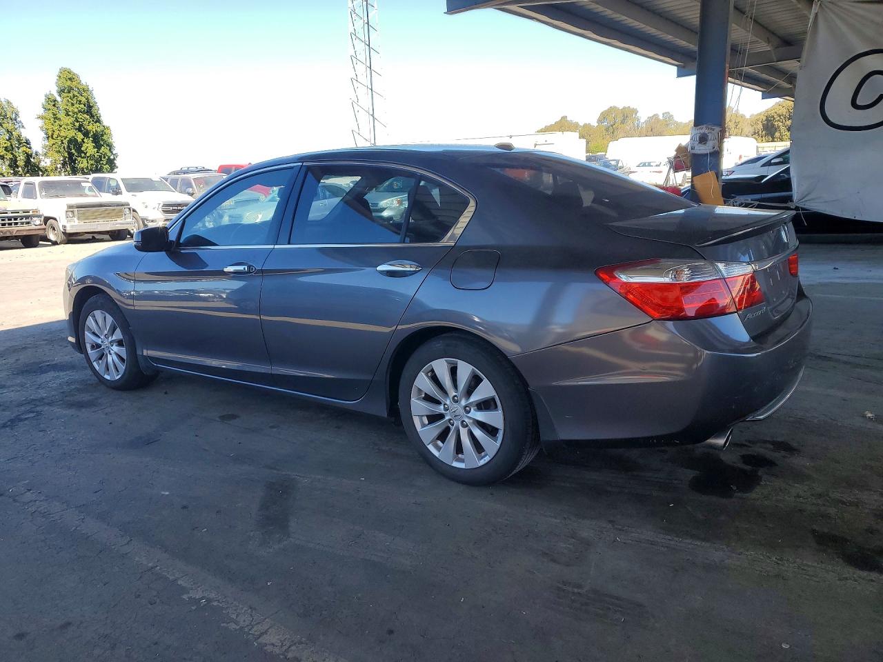 2013 Honda Accord Exl Gray vin: 1HGCR3F8XDA006889