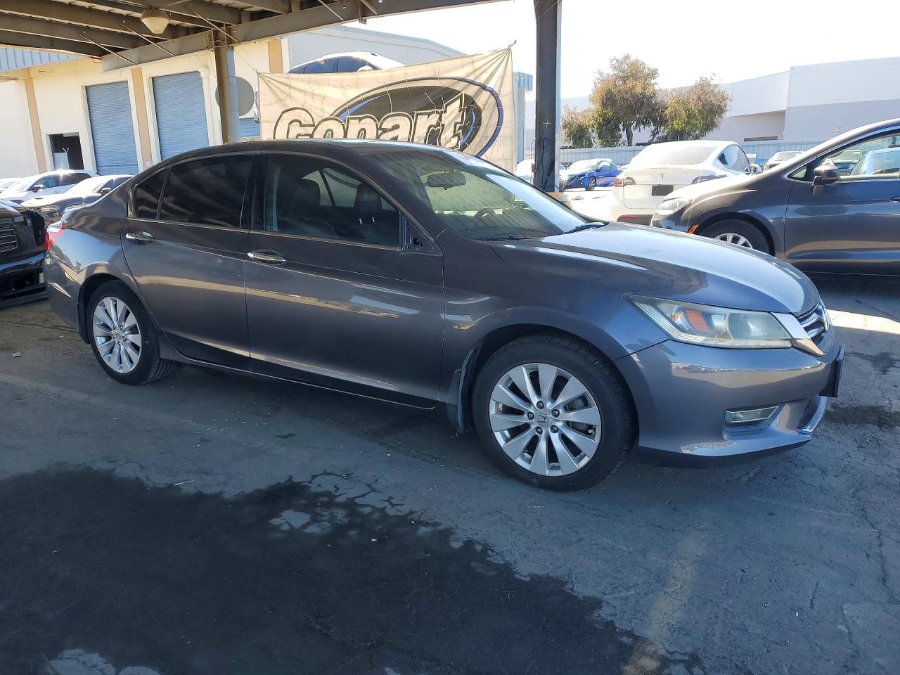 2013 Honda Accord Exl Gray vin: 1HGCR3F8XDA006889