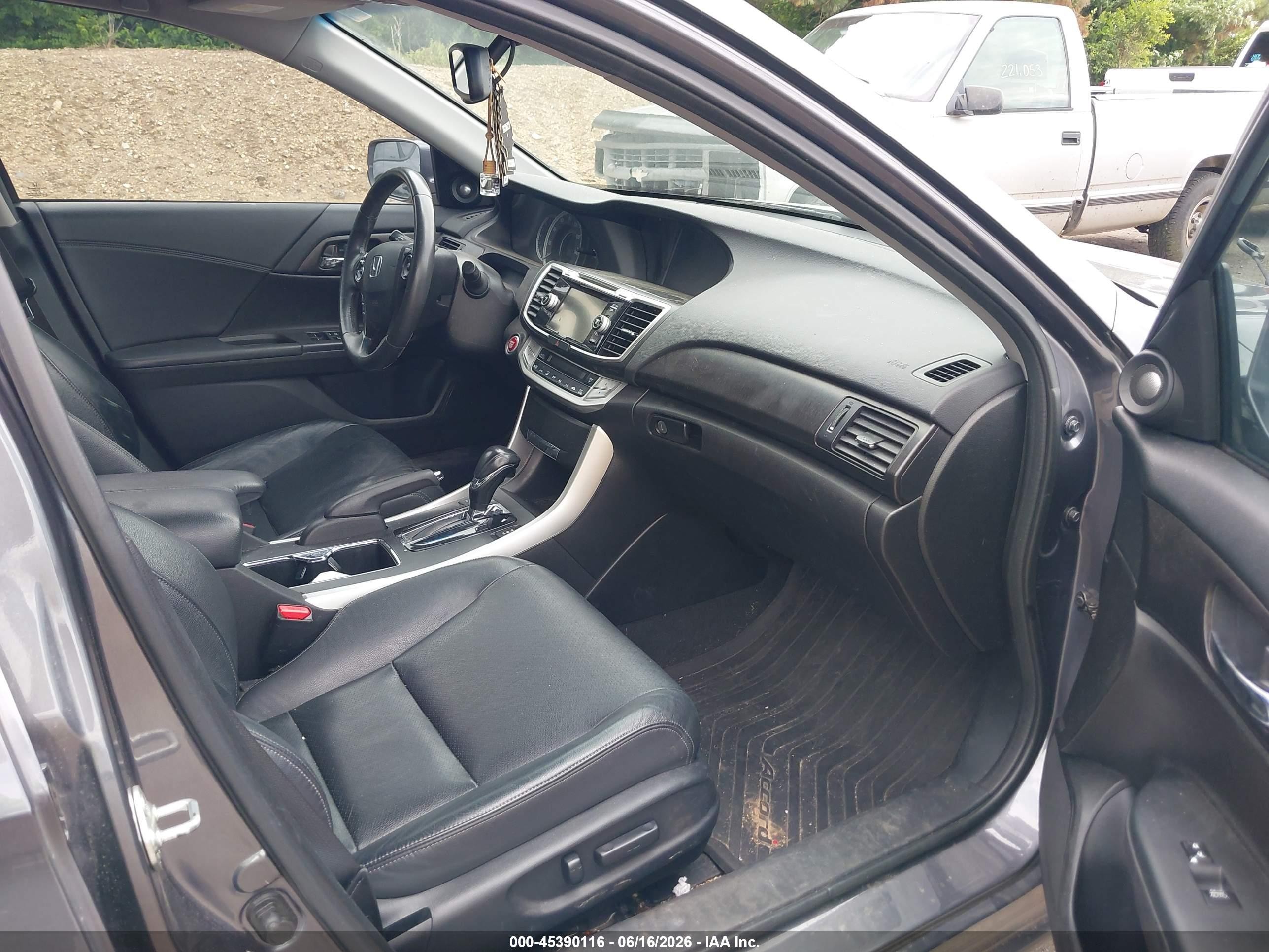 2013 Honda Accord Ex-l V-6 Gray vin: 1HGCR3F8XDA011039