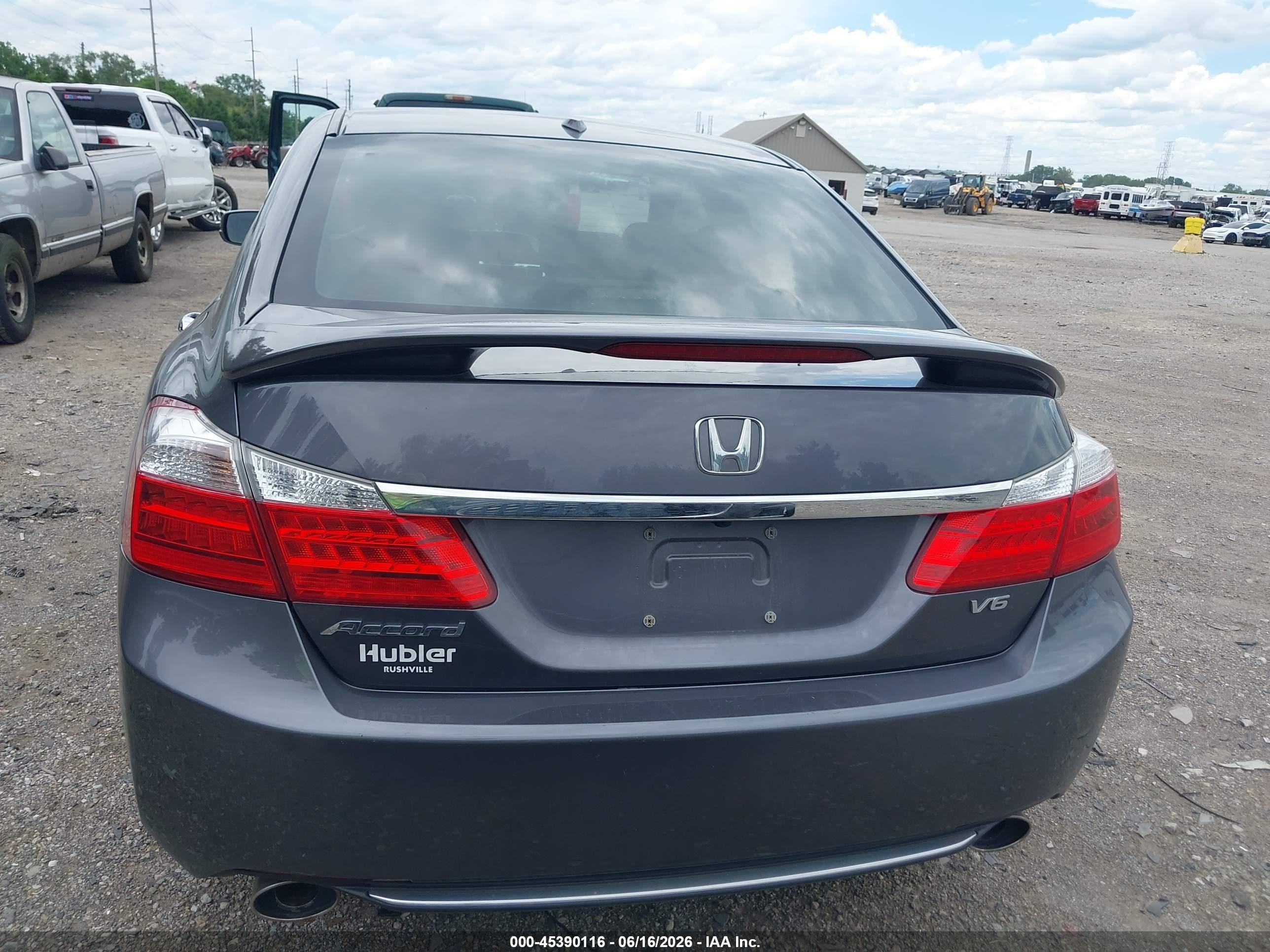 2013 Honda Accord Ex-l V-6 Gray vin: 1HGCR3F8XDA011039