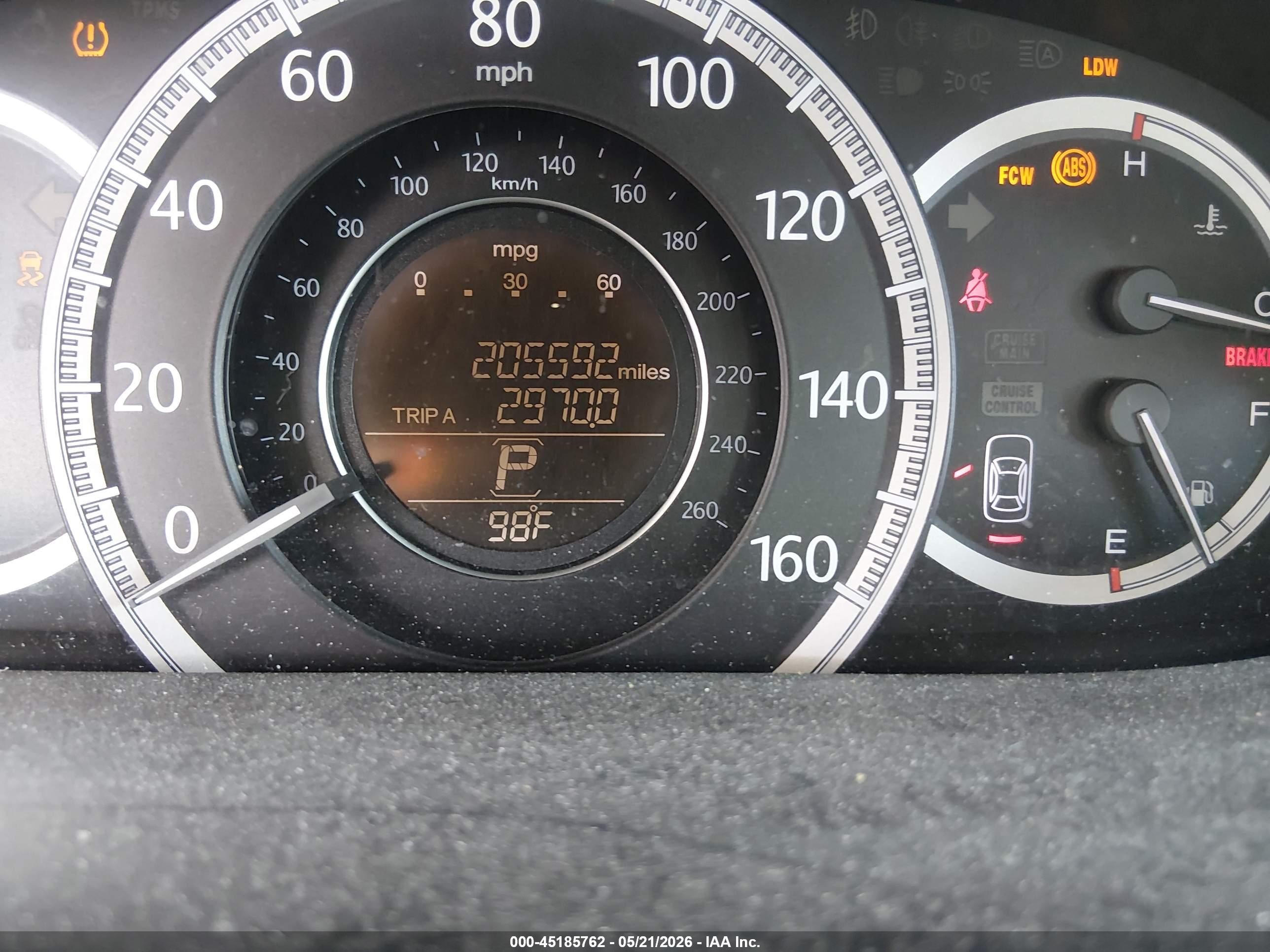 2013 Honda Accord Ex-l V-6 Красный vin: 1HGCR3F8XDA012143
