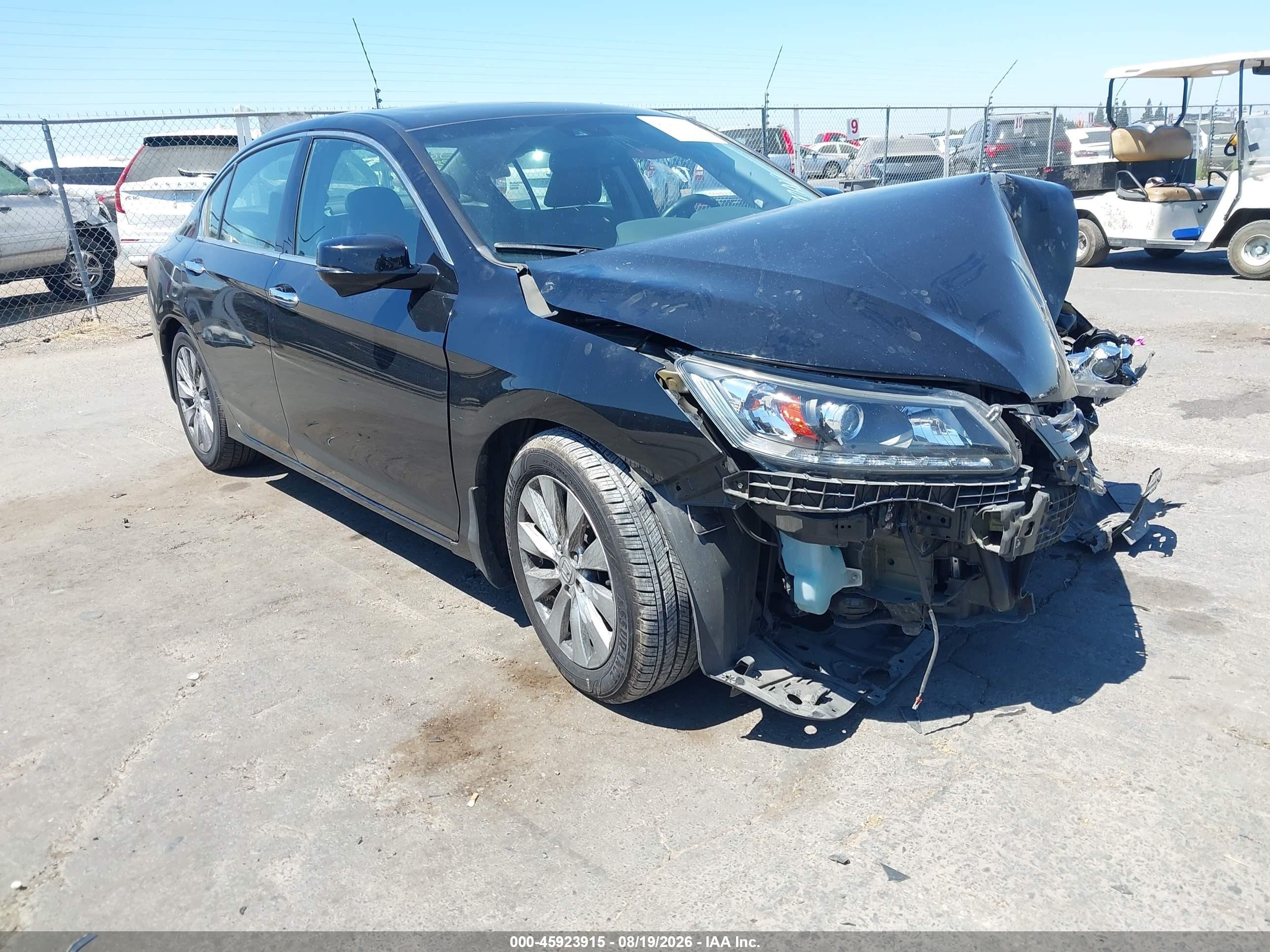 2013 Honda Accord Ex-l V-6 Black vin: 1HGCR3F8XDA012739