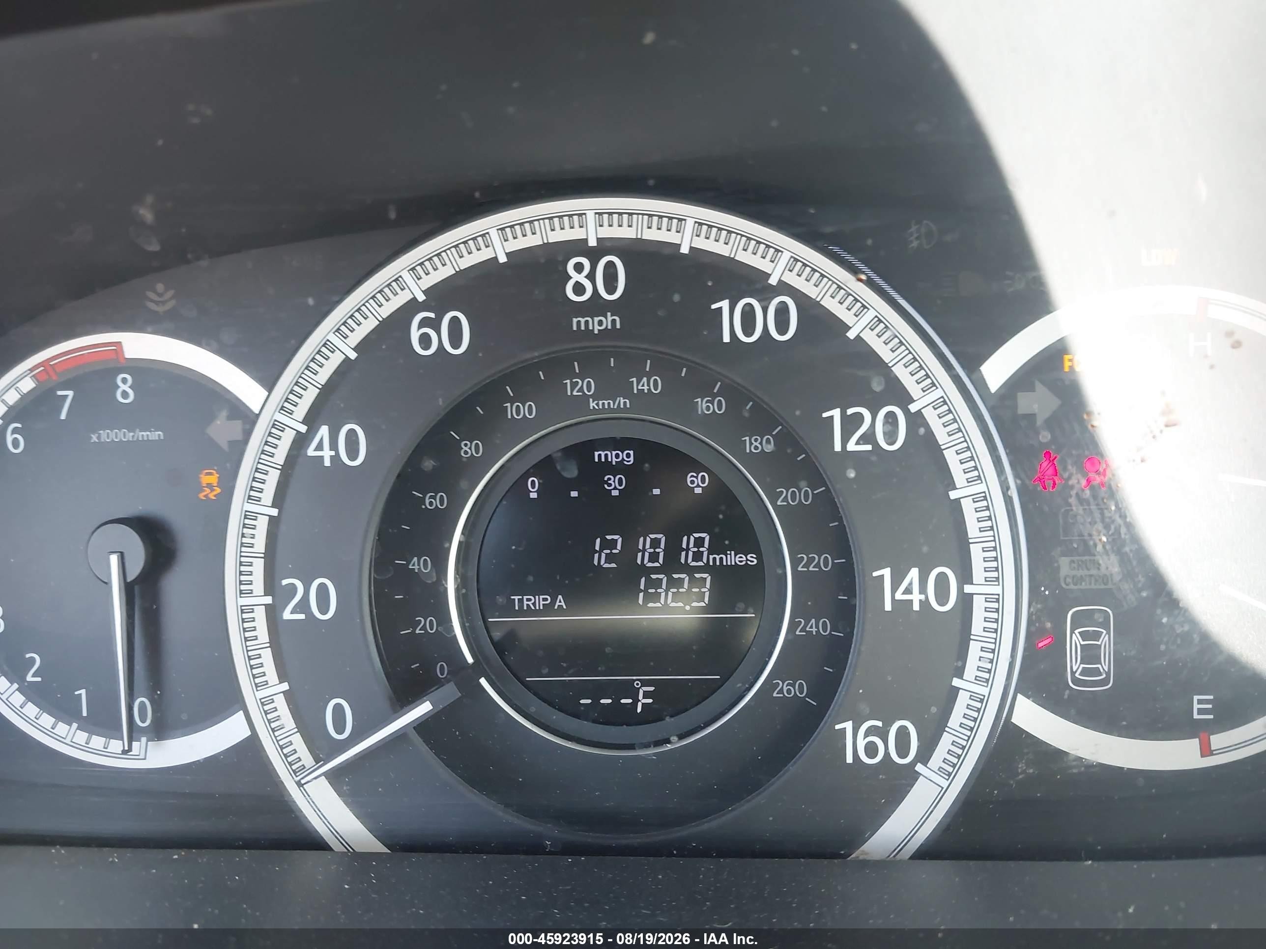 2013 Honda Accord Ex-l V-6 Черный vin: 1HGCR3F8XDA012739