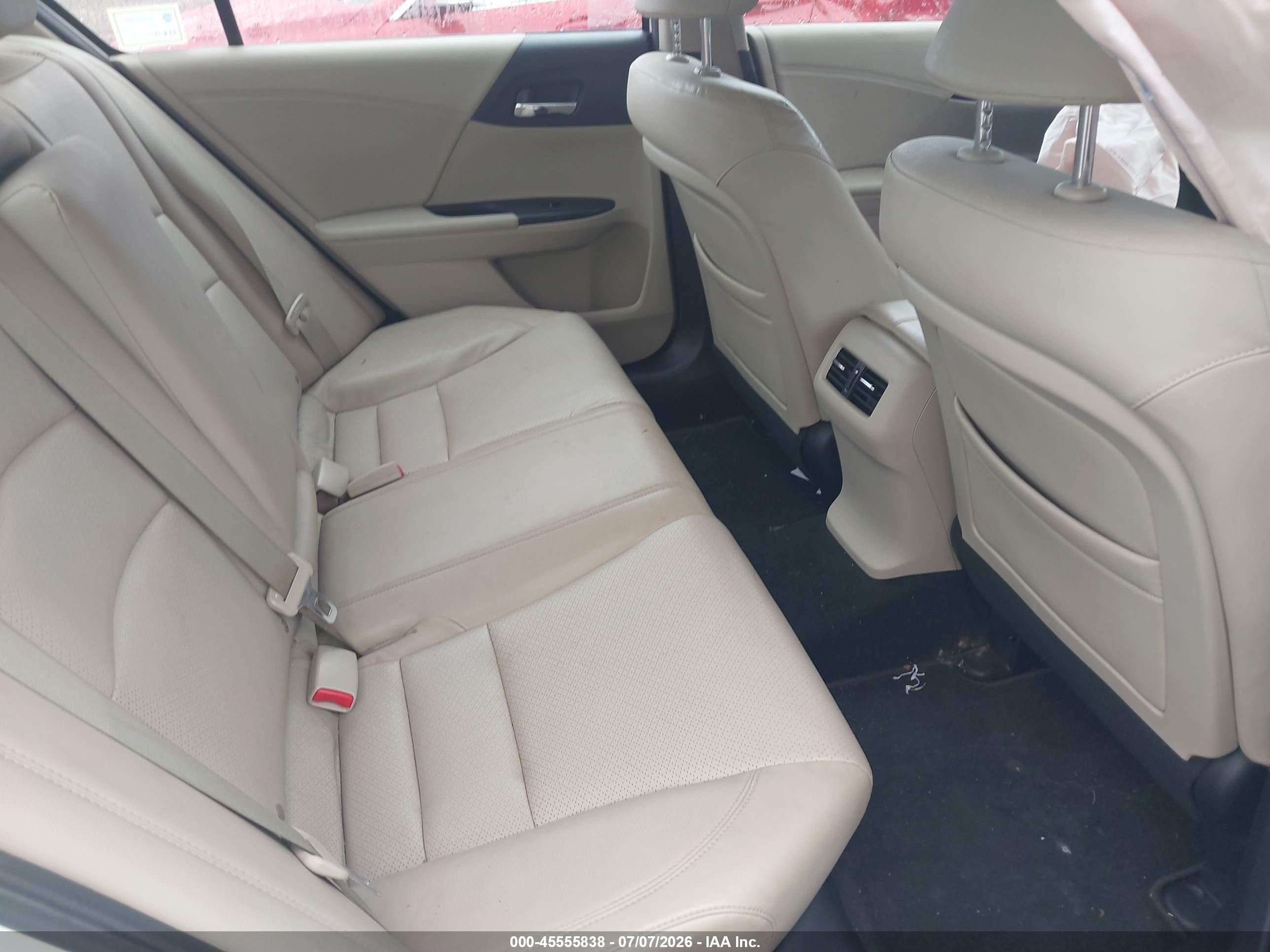 2013 Honda Accord Ex-l V-6 White vin: 1HGCR3F8XDA014703