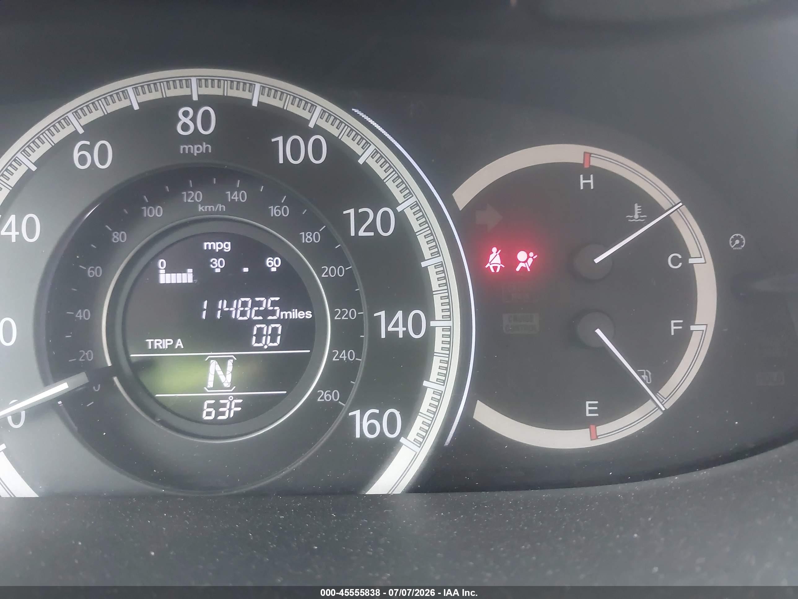 2013 Honda Accord Ex-l V-6 White vin: 1HGCR3F8XDA014703