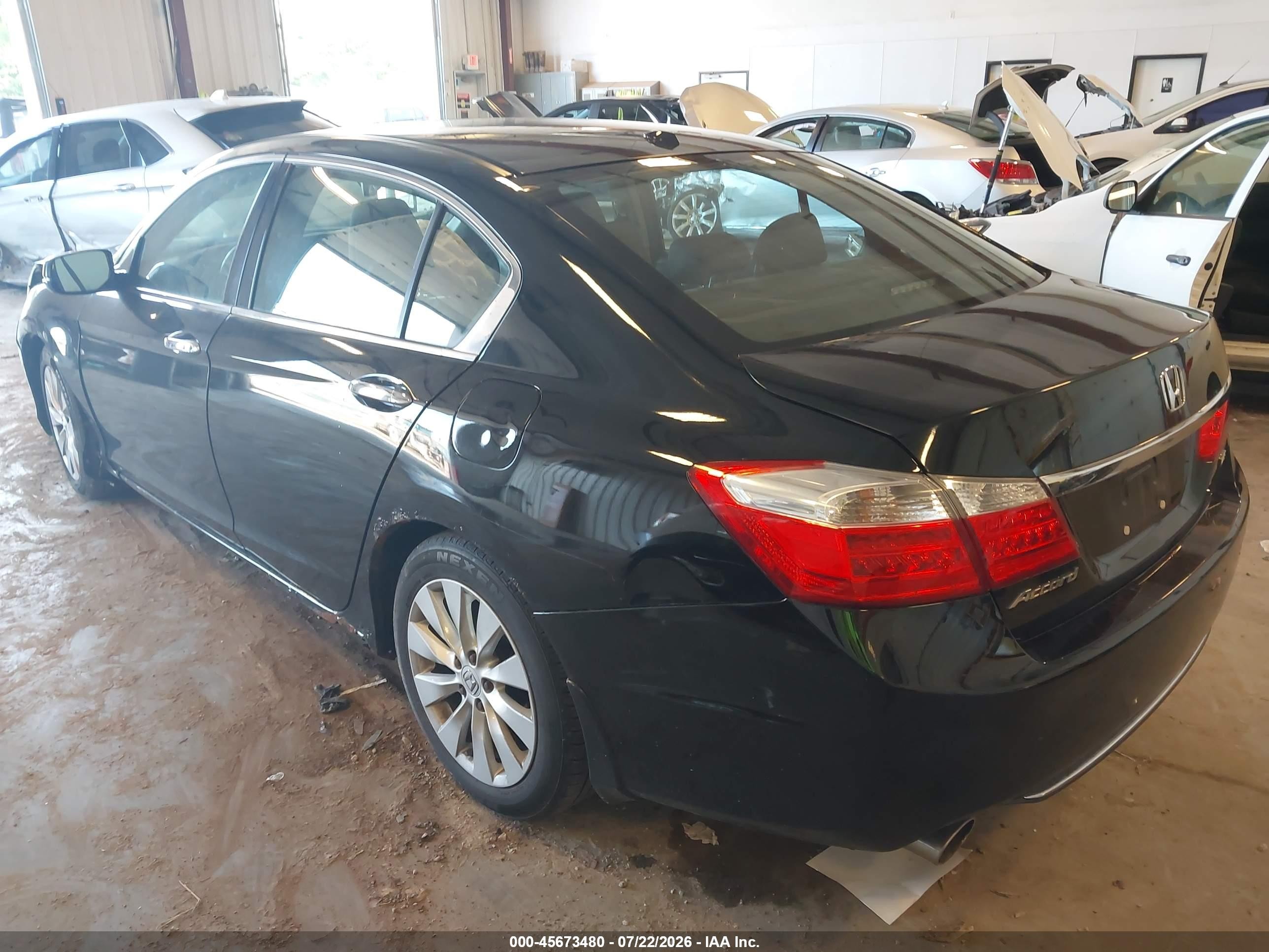 2013 Honda Accord Ex-l V-6 Black vin: 1HGCR3F8XDA019920