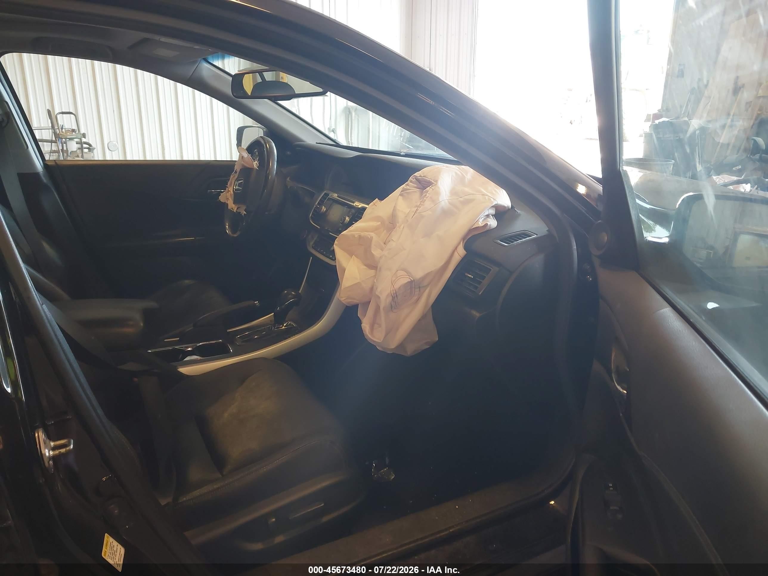 2013 Honda Accord Ex-l V-6 Black vin: 1HGCR3F8XDA019920
