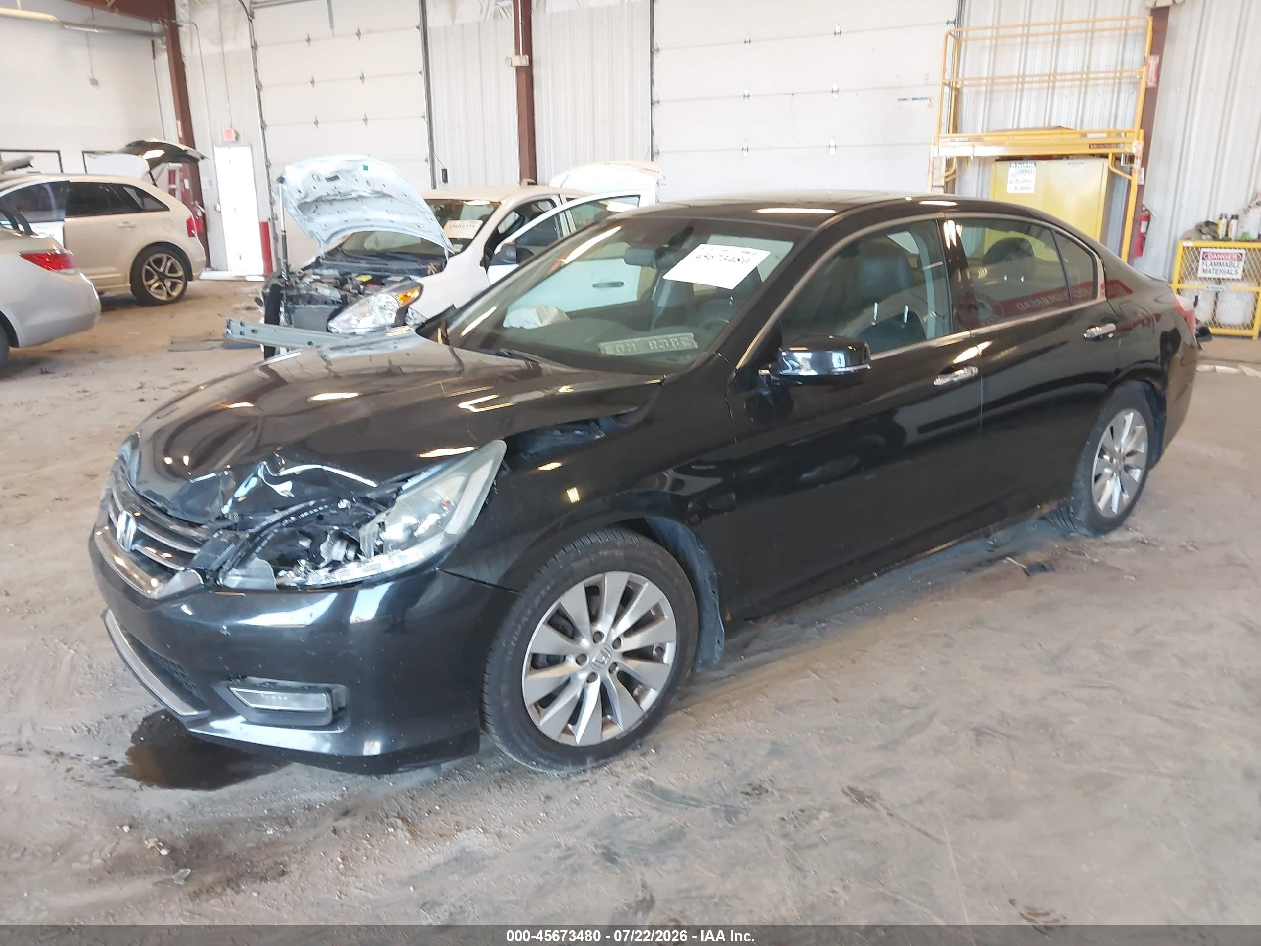 2013 Honda Accord Ex-l V-6 Black vin: 1HGCR3F8XDA019920