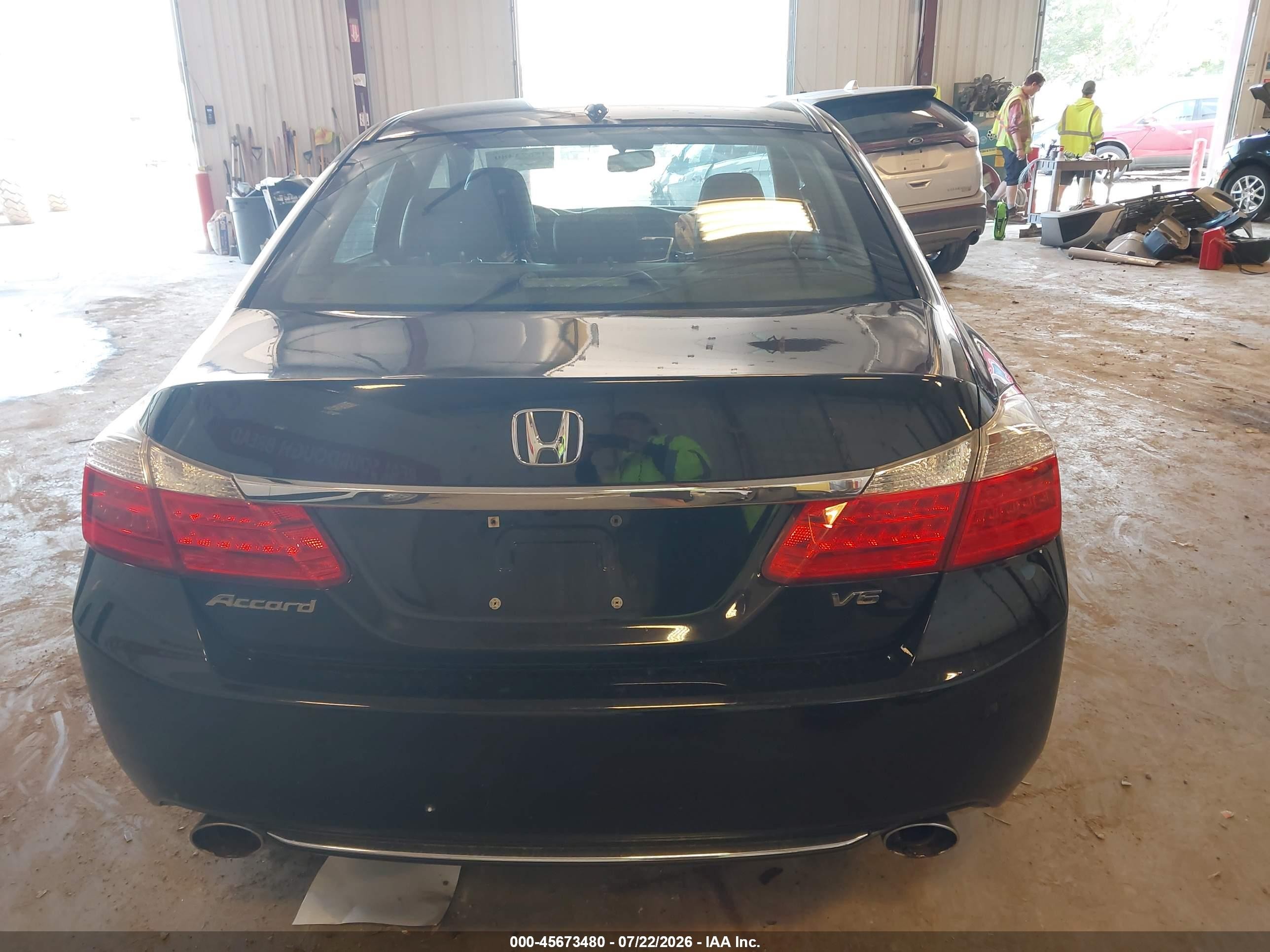 2013 Honda Accord Ex-l V-6 Black vin: 1HGCR3F8XDA019920
