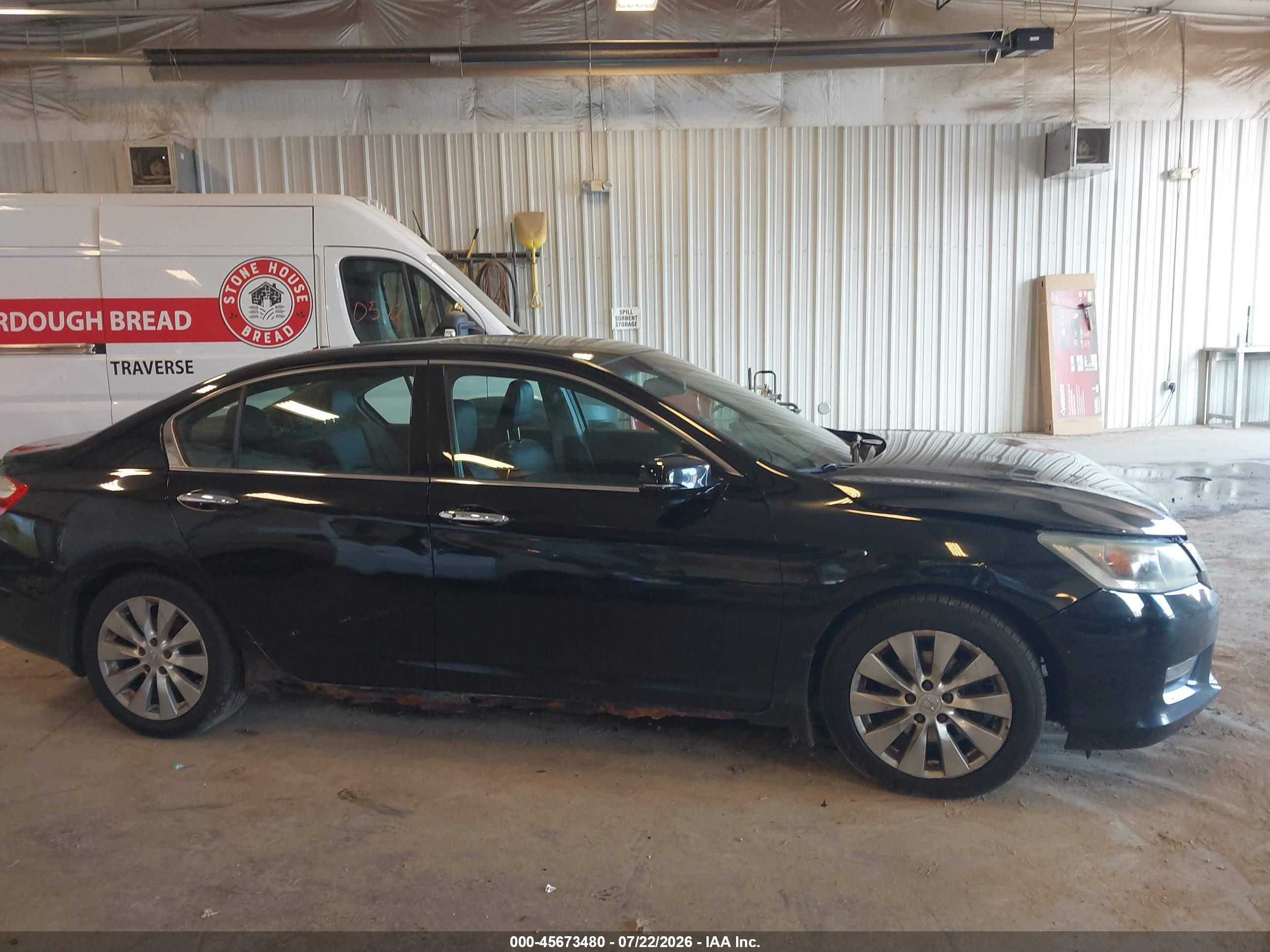 2013 Honda Accord Ex-l V-6 Black vin: 1HGCR3F8XDA019920
