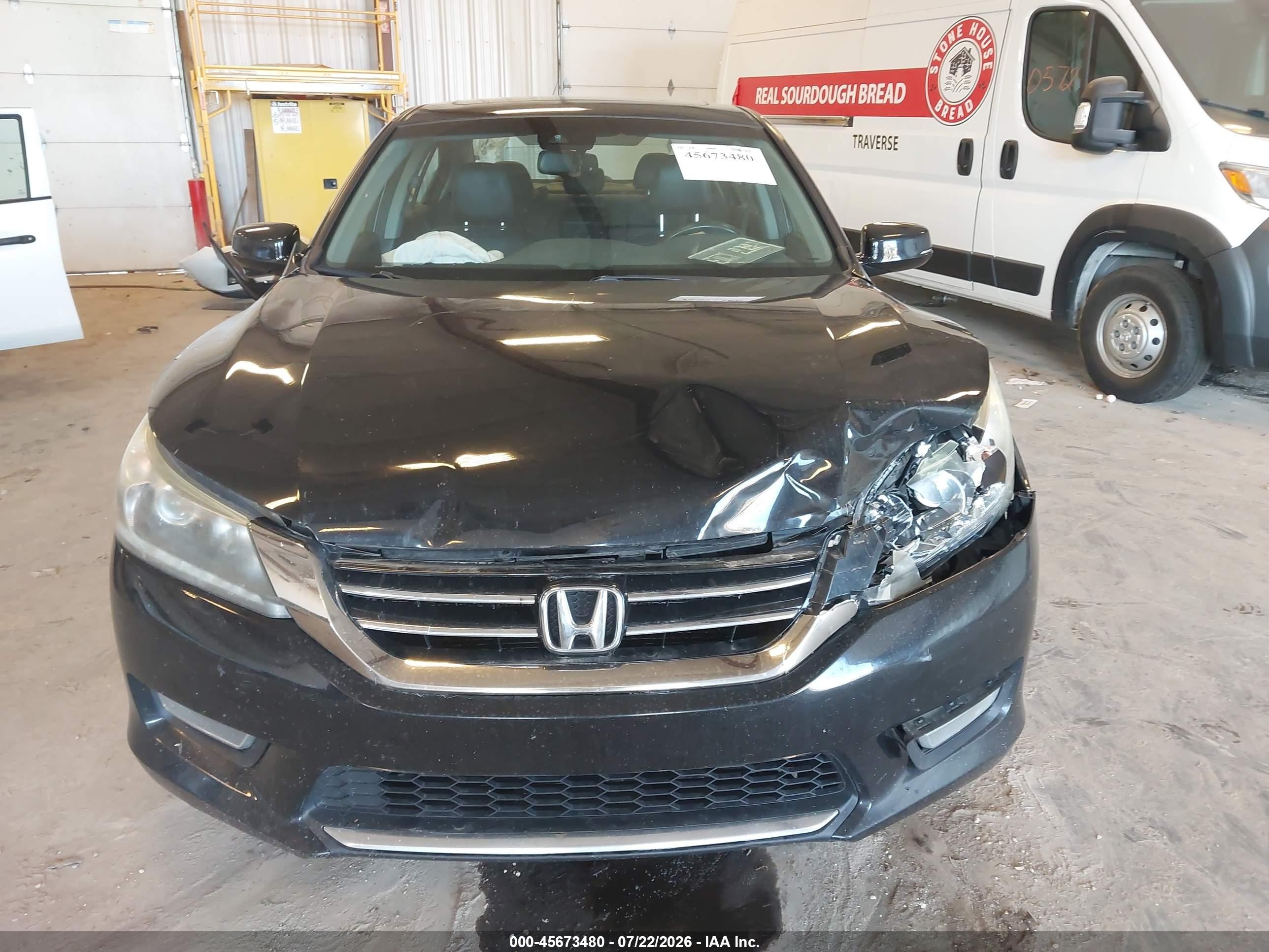 2013 Honda Accord Ex-l V-6 Black vin: 1HGCR3F8XDA019920