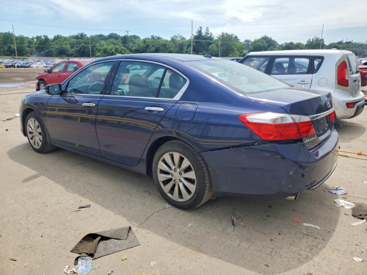 2013 Honda Accord Exl Blue vin: 1HGCR3F8XDA030979