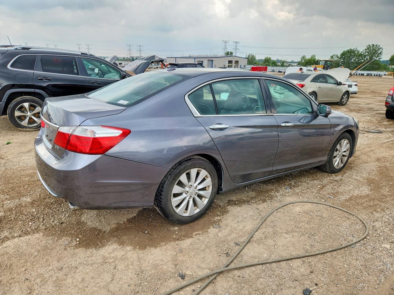 2013 Honda Accord Exl Gray vin: 1HGCR3F8XDA037608