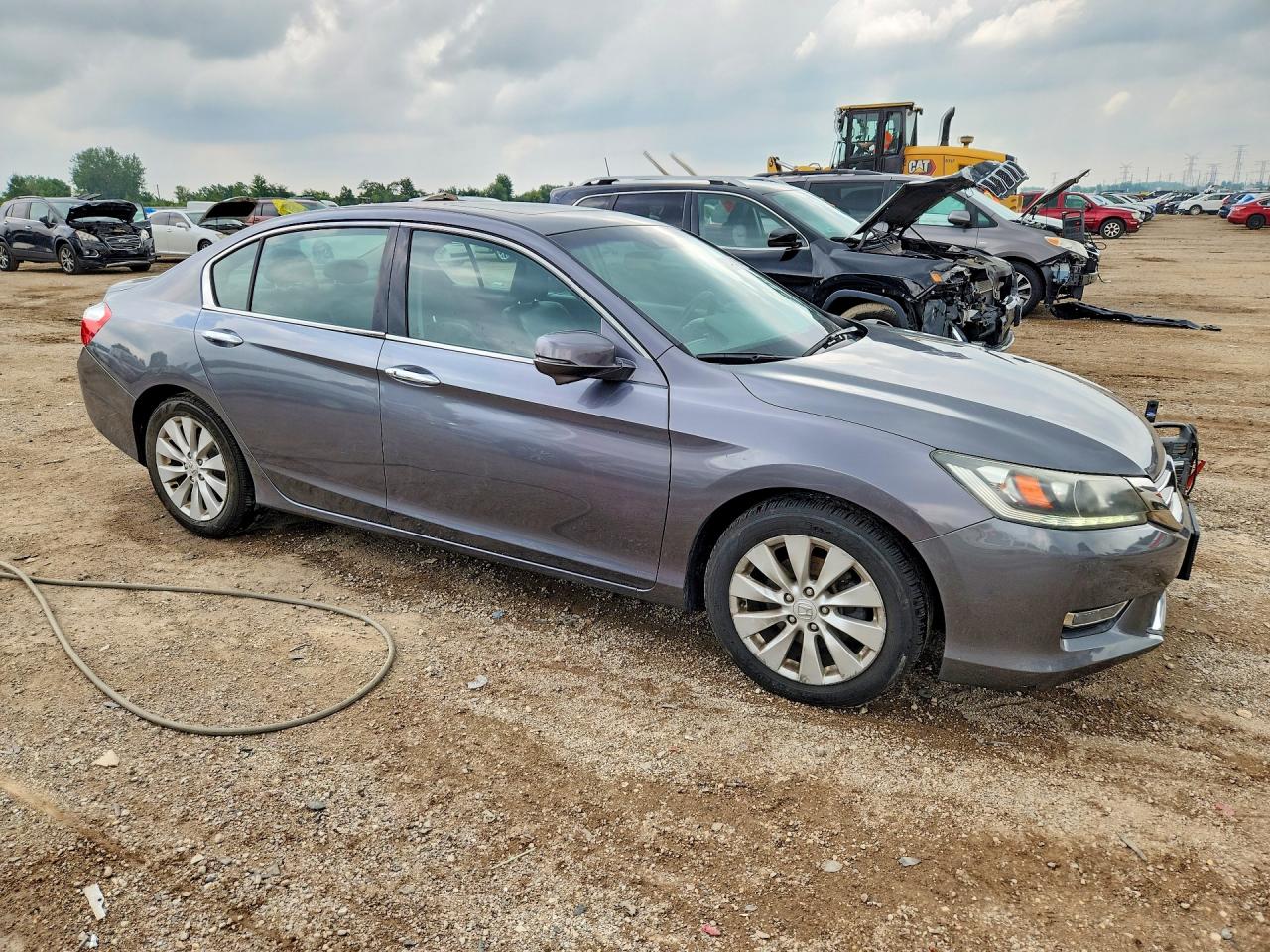 2013 Honda Accord Exl Gray vin: 1HGCR3F8XDA037608