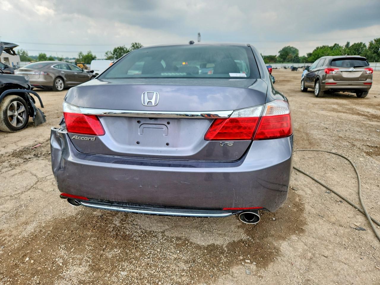 2013 Honda Accord Exl Gray vin: 1HGCR3F8XDA037608