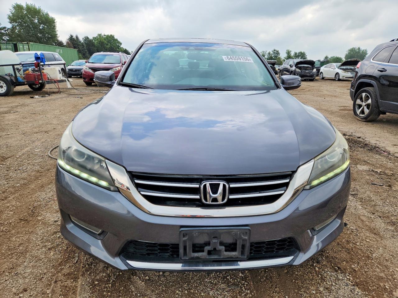 2013 Honda Accord Exl Gray vin: 1HGCR3F8XDA037608