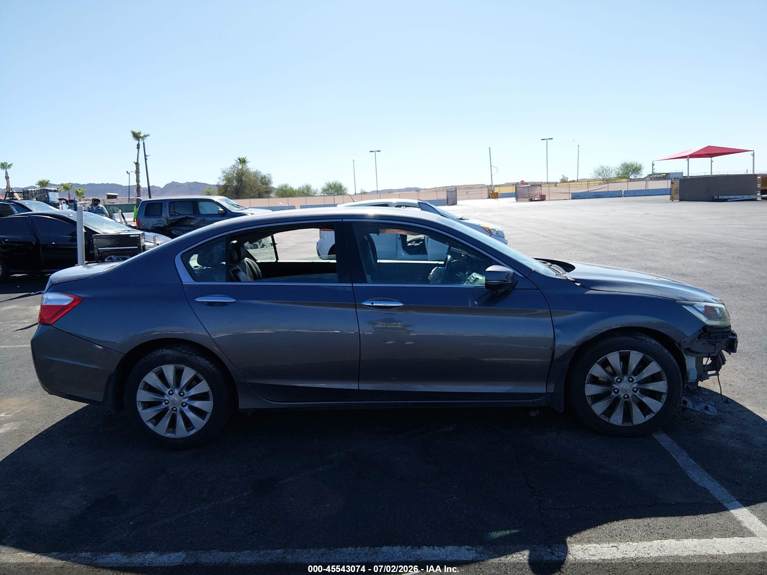 2013 Honda Accord Ex-l V-6 Gray vin: 1HGCR3F8XDA042937