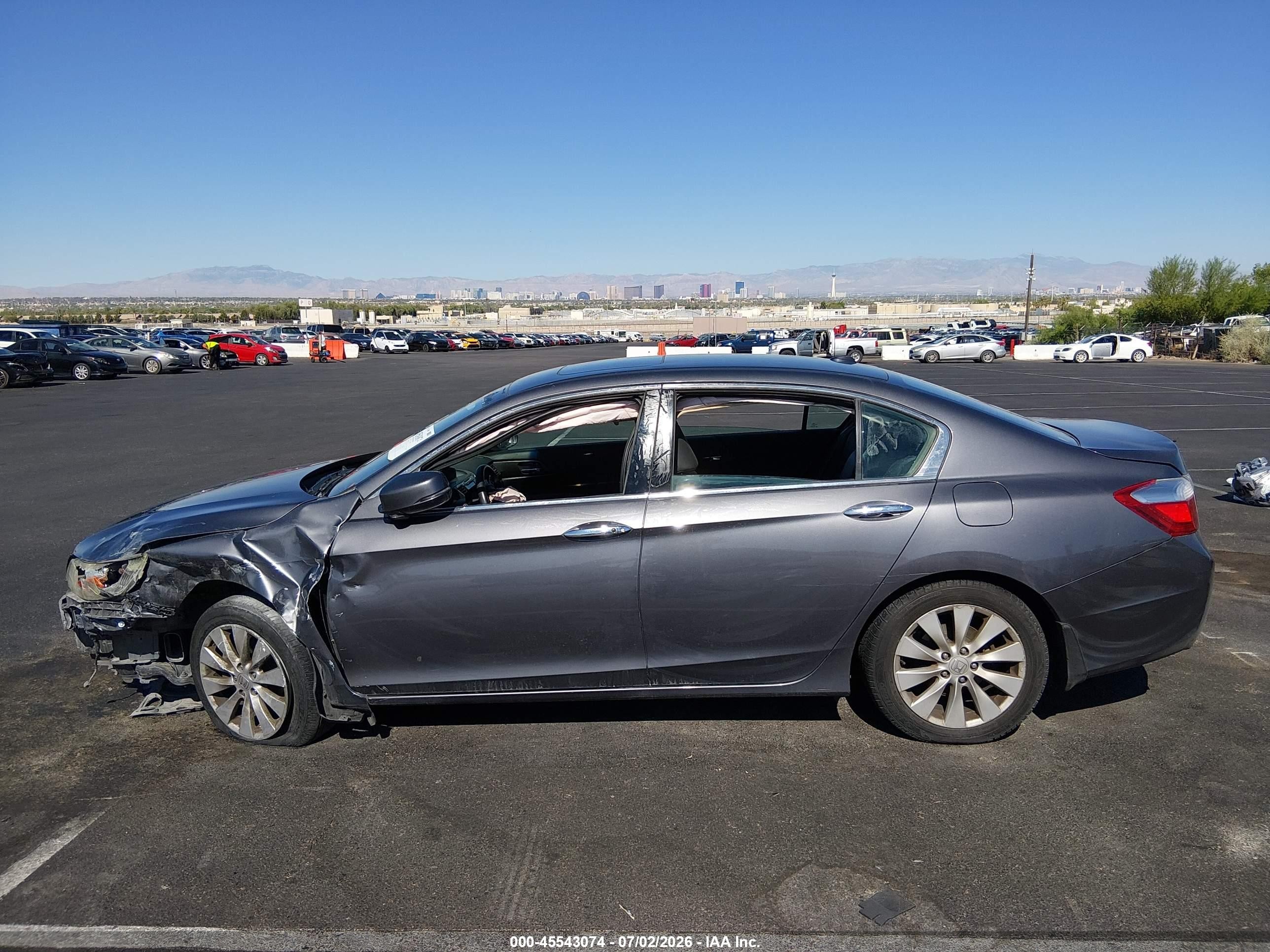 2013 Honda Accord Ex-l V-6 Gray vin: 1HGCR3F8XDA042937