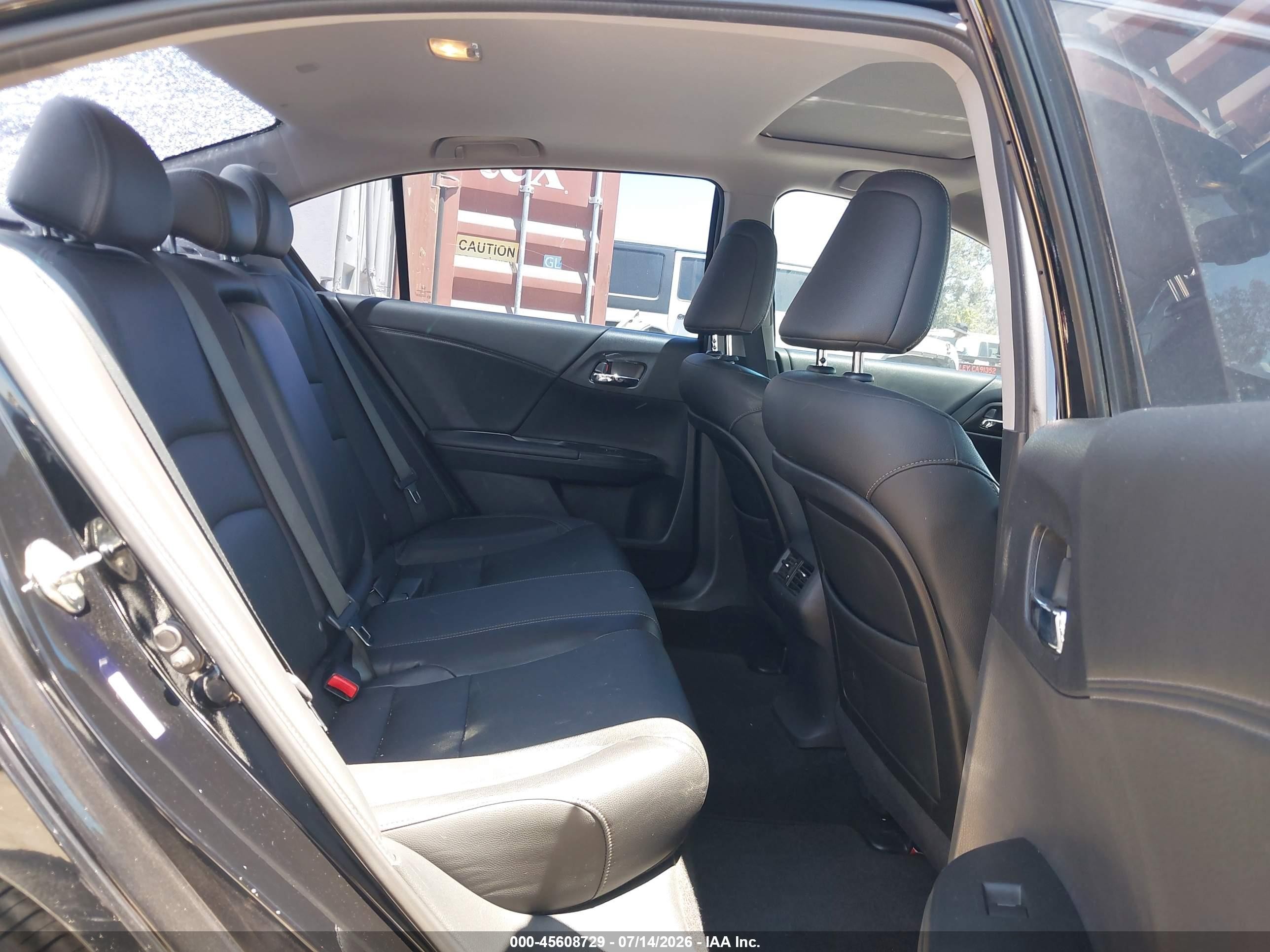 2013 Honda Accord Ex-l V-6 Black vin: 1HGCR3F8XDA043585