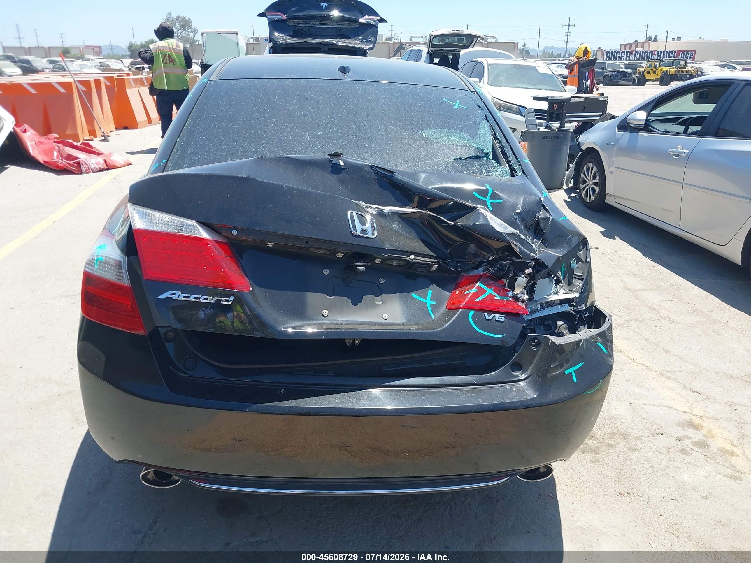 2013 Honda Accord Ex-l V-6 Black vin: 1HGCR3F8XDA043585