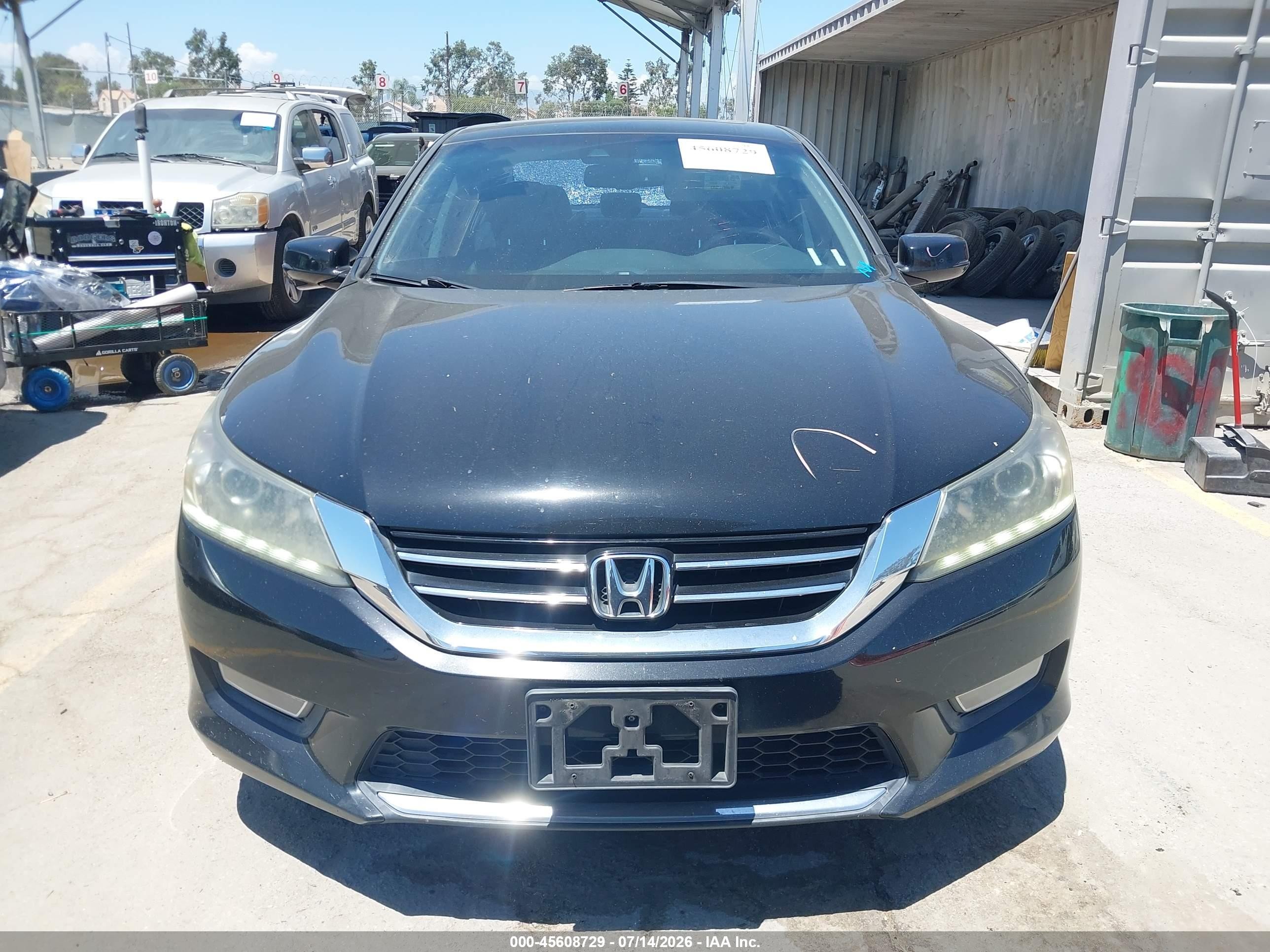 2013 Honda Accord Ex-l V-6 Black vin: 1HGCR3F8XDA043585