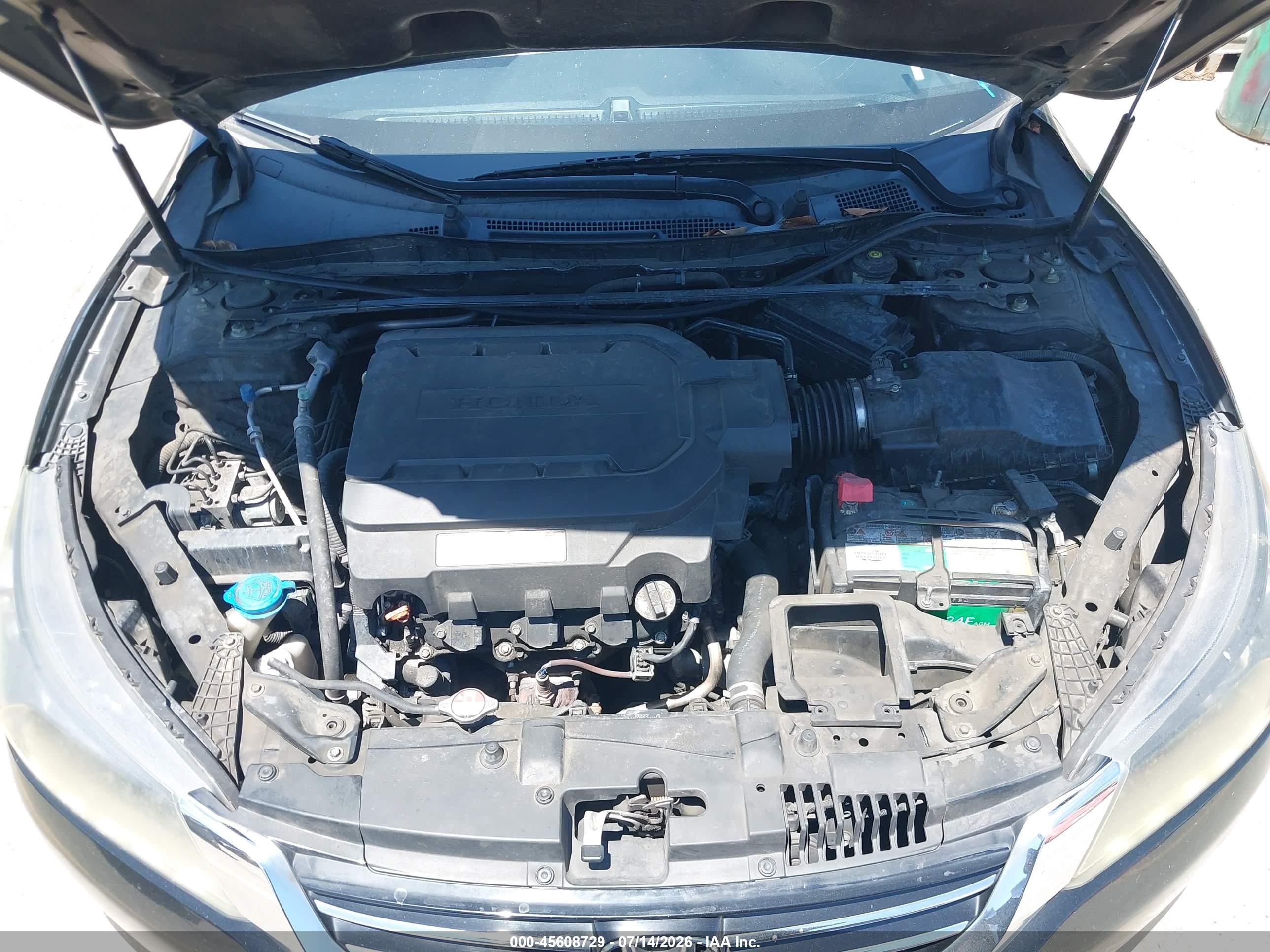 2013 Honda Accord Ex-l V-6 Black vin: 1HGCR3F8XDA043585