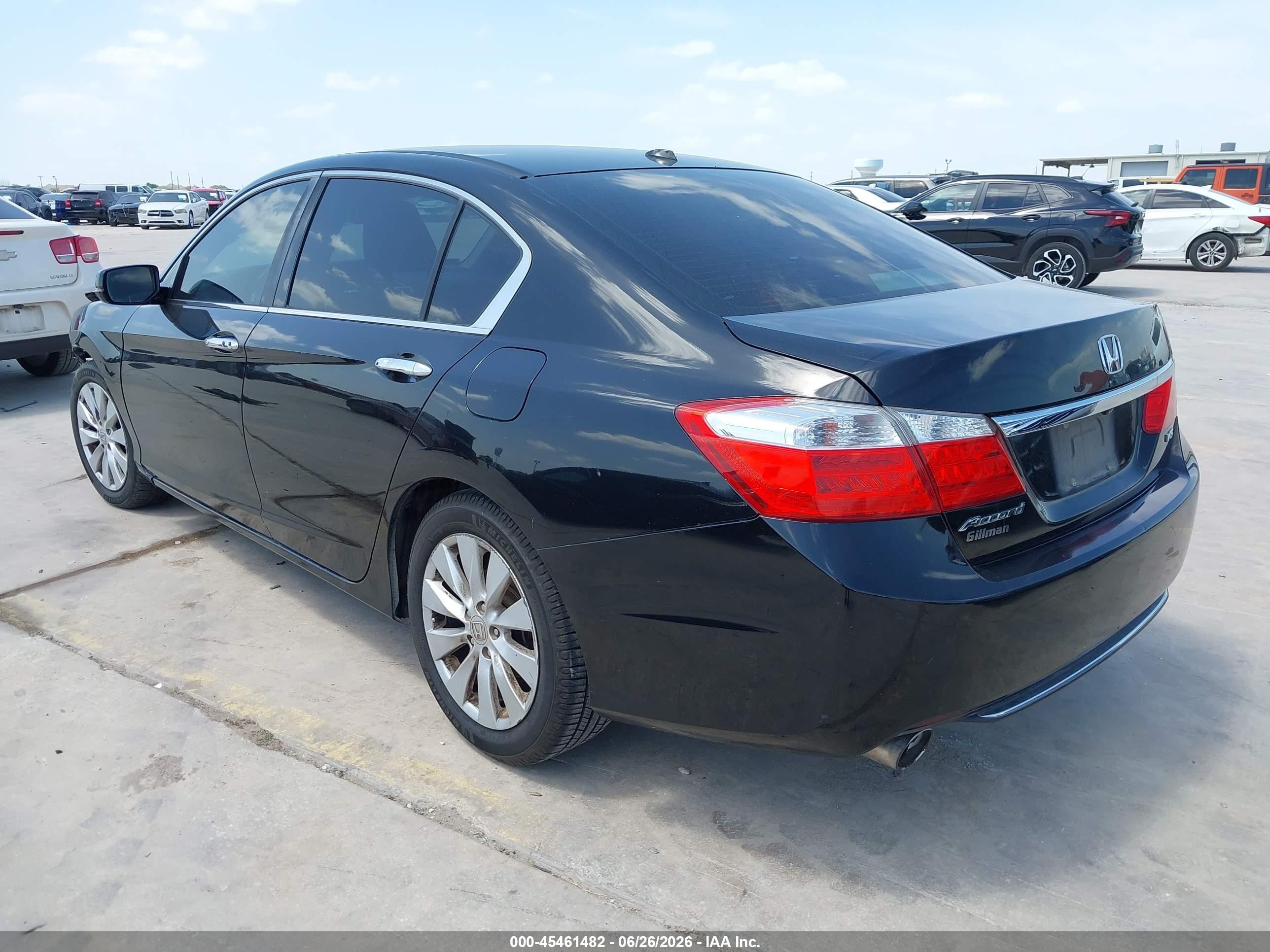 2014 Honda Accord Ex-l V-6 Black vin: 1HGCR3F8XEA030398