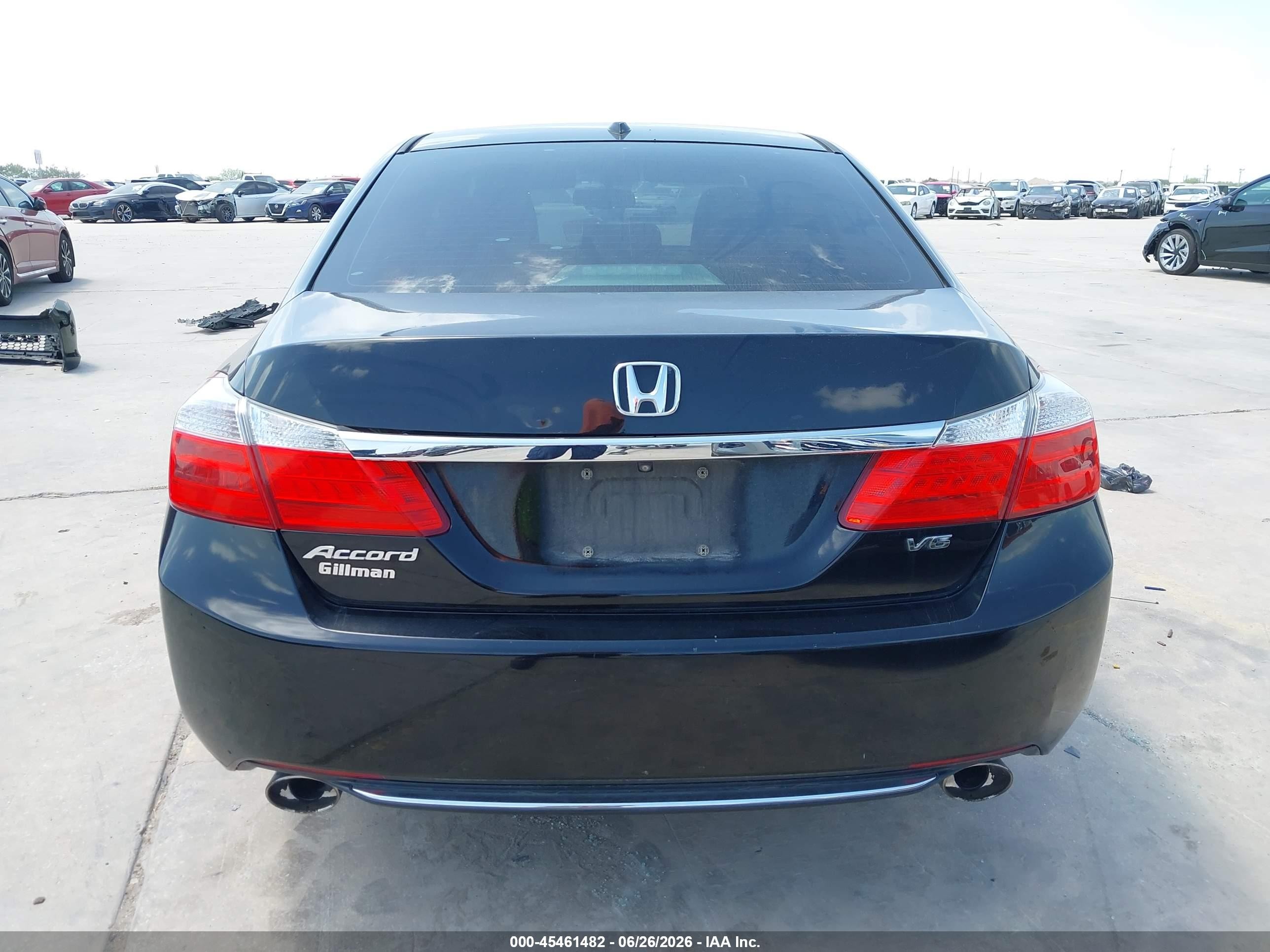 2014 Honda Accord Ex-l V-6 Black vin: 1HGCR3F8XEA030398
