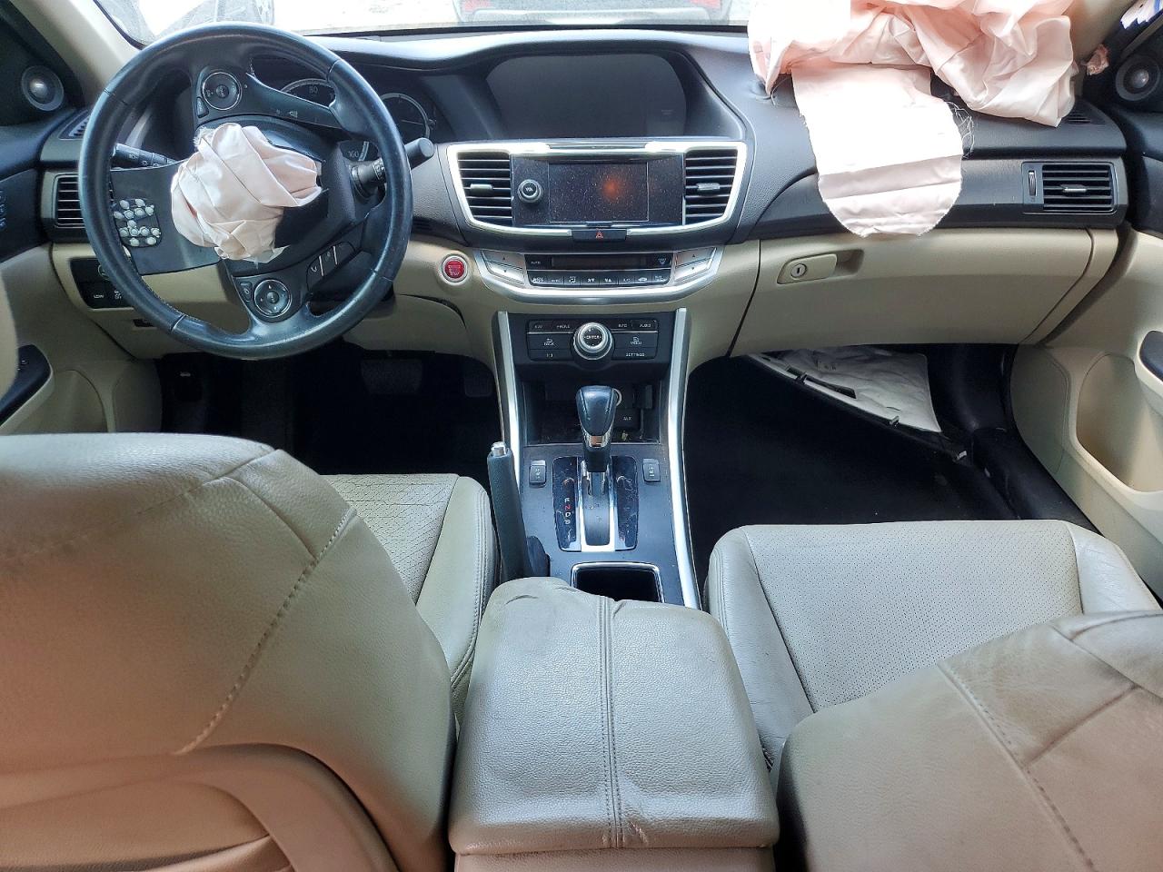 2014 Honda Accord Exl Cream vin: 1HGCR3F8XEA036606
