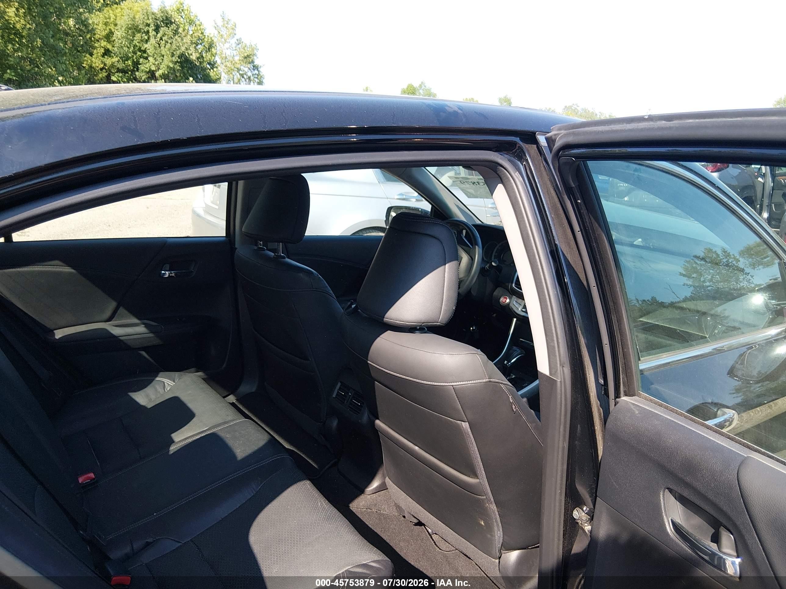 2015 Honda Accord Ex-l V-6 Black vin: 1HGCR3F8XFA000710
