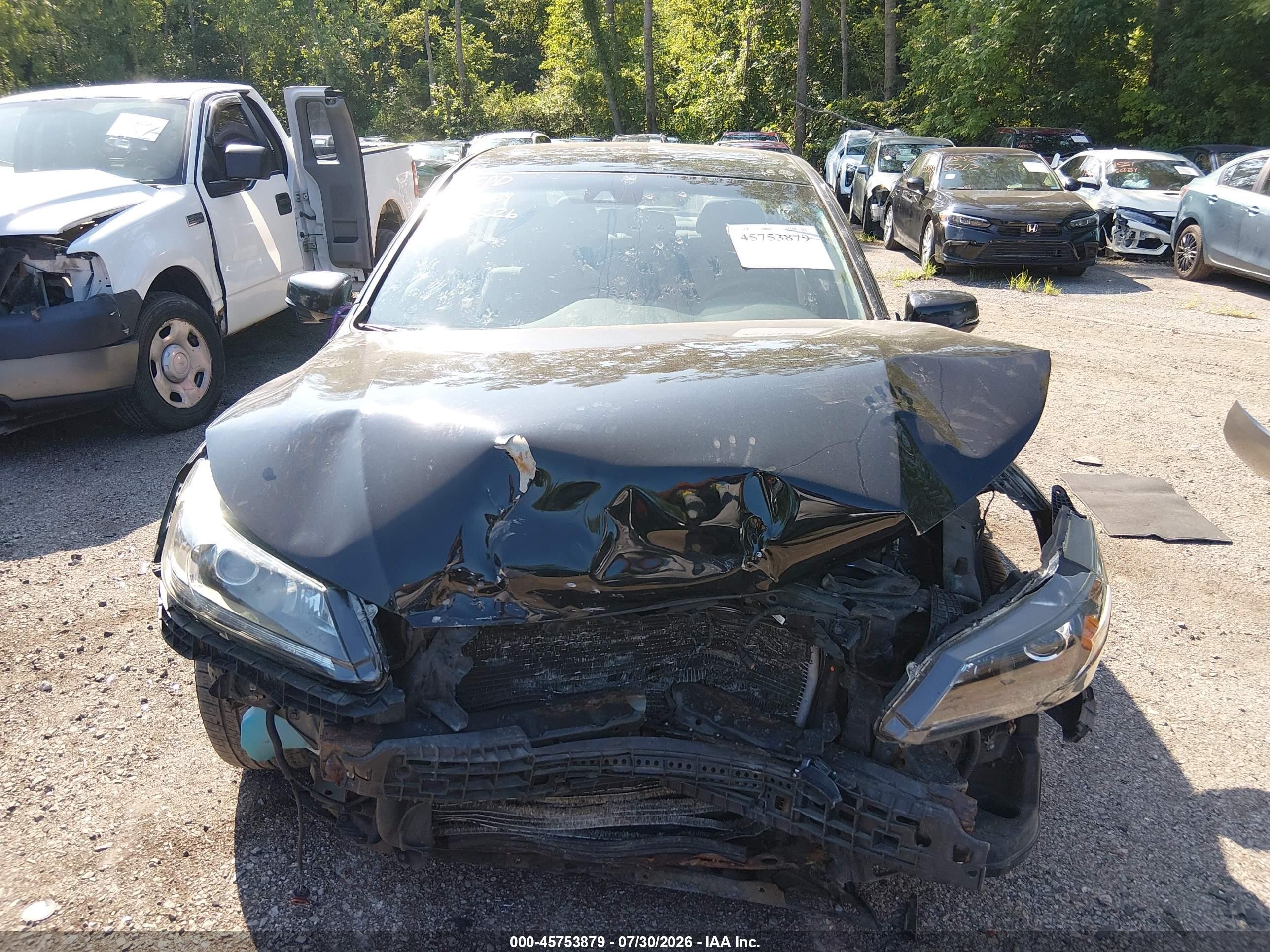2015 Honda Accord Ex-l V-6 Black vin: 1HGCR3F8XFA000710