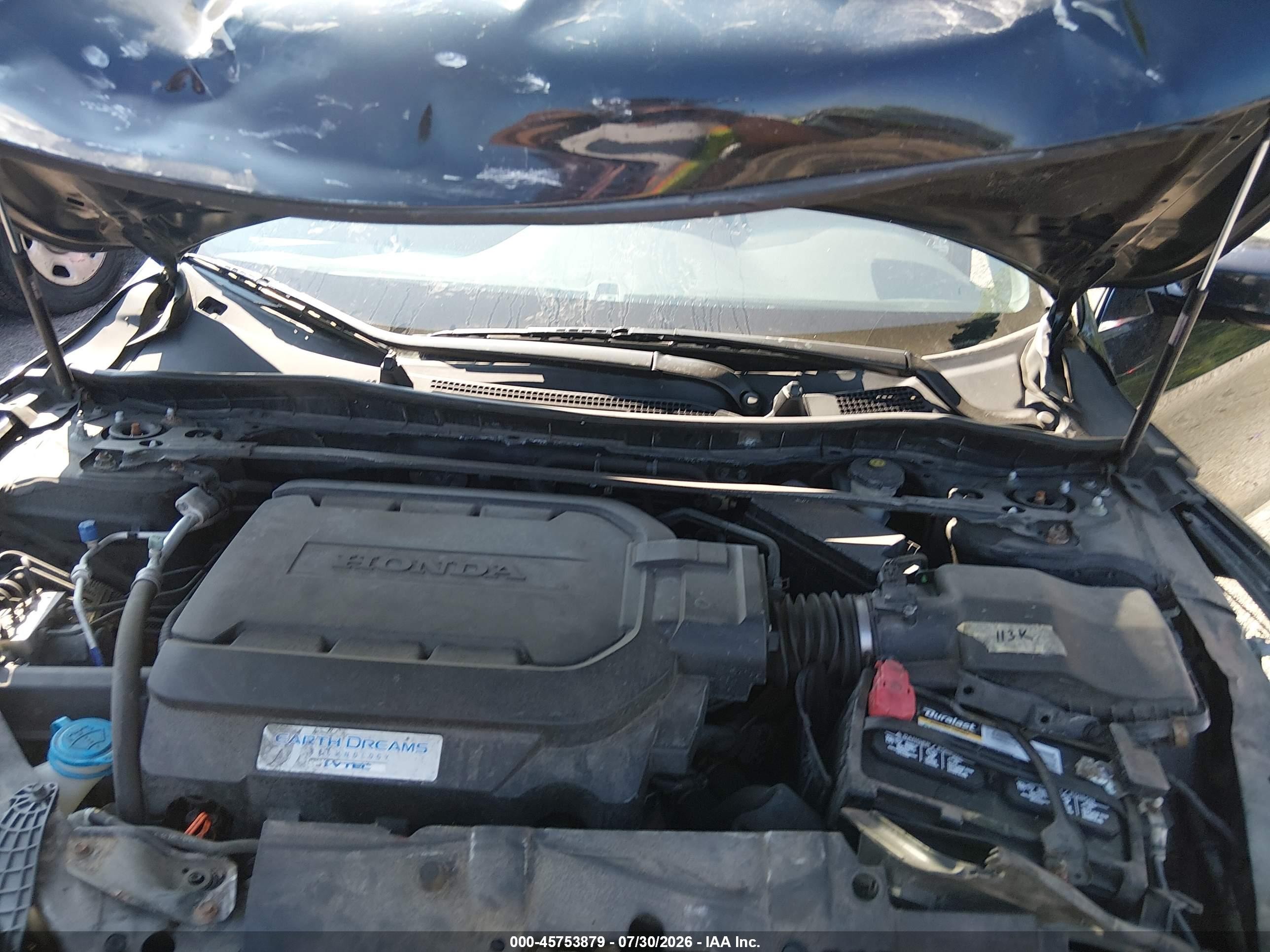 2015 Honda Accord Ex-l V-6 Black vin: 1HGCR3F8XFA000710