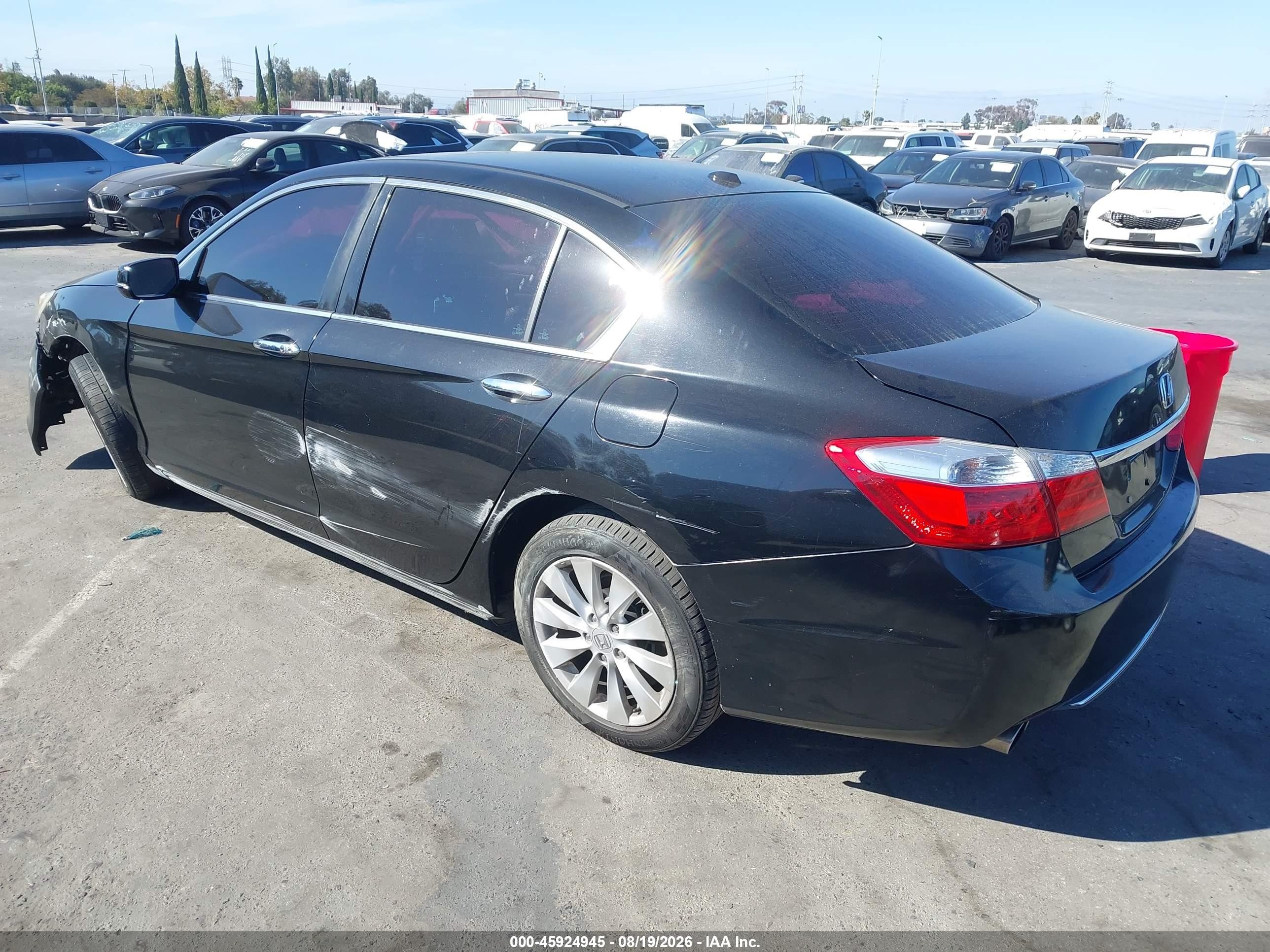 2015 Honda Accord Ex-l V-6 Black vin: 1HGCR3F8XFA000898